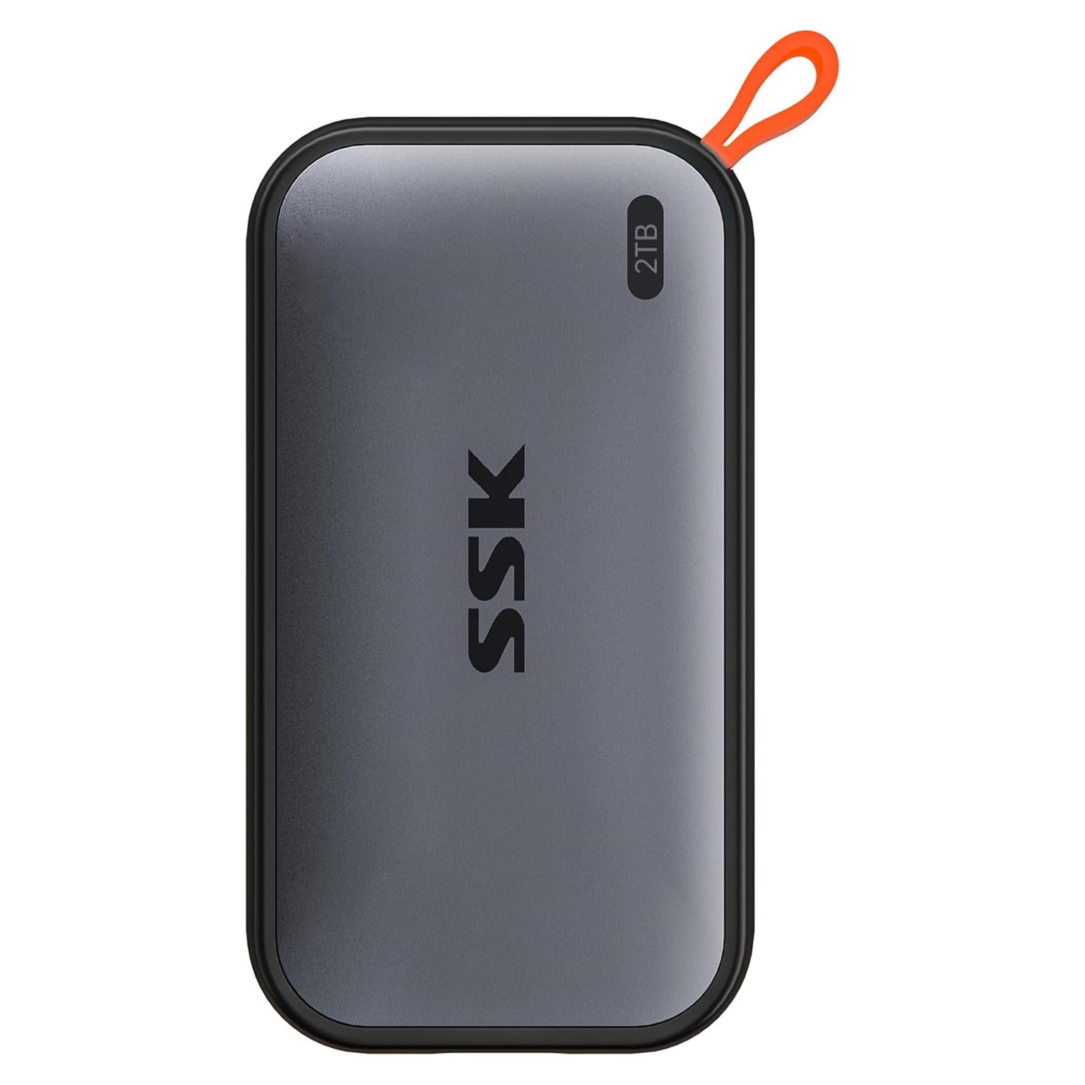 SSK SSD portátil 2TB USB-C 1050MB/s para iPhone y PC
