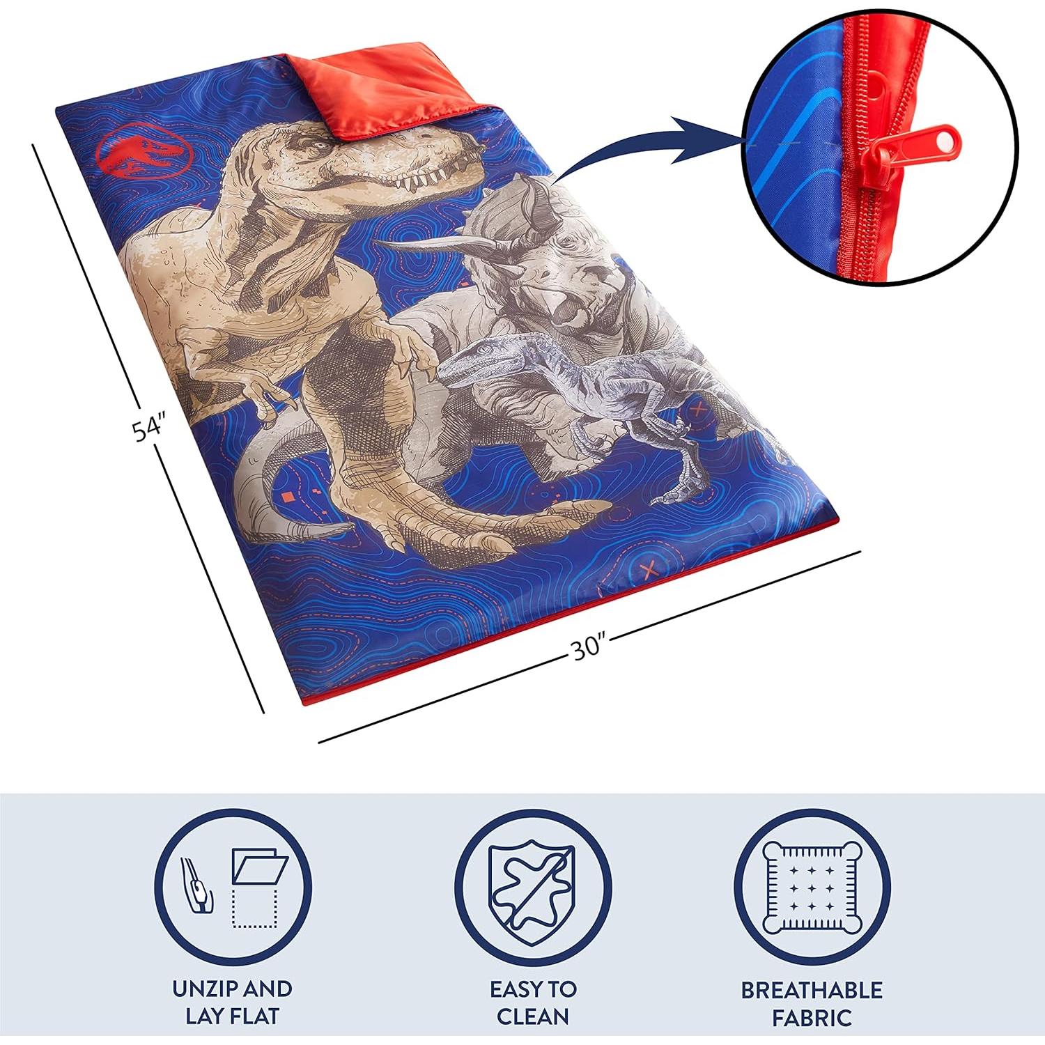 Saco de Dormir Infantil Idea Nuova Jurassic World 76x137 cm