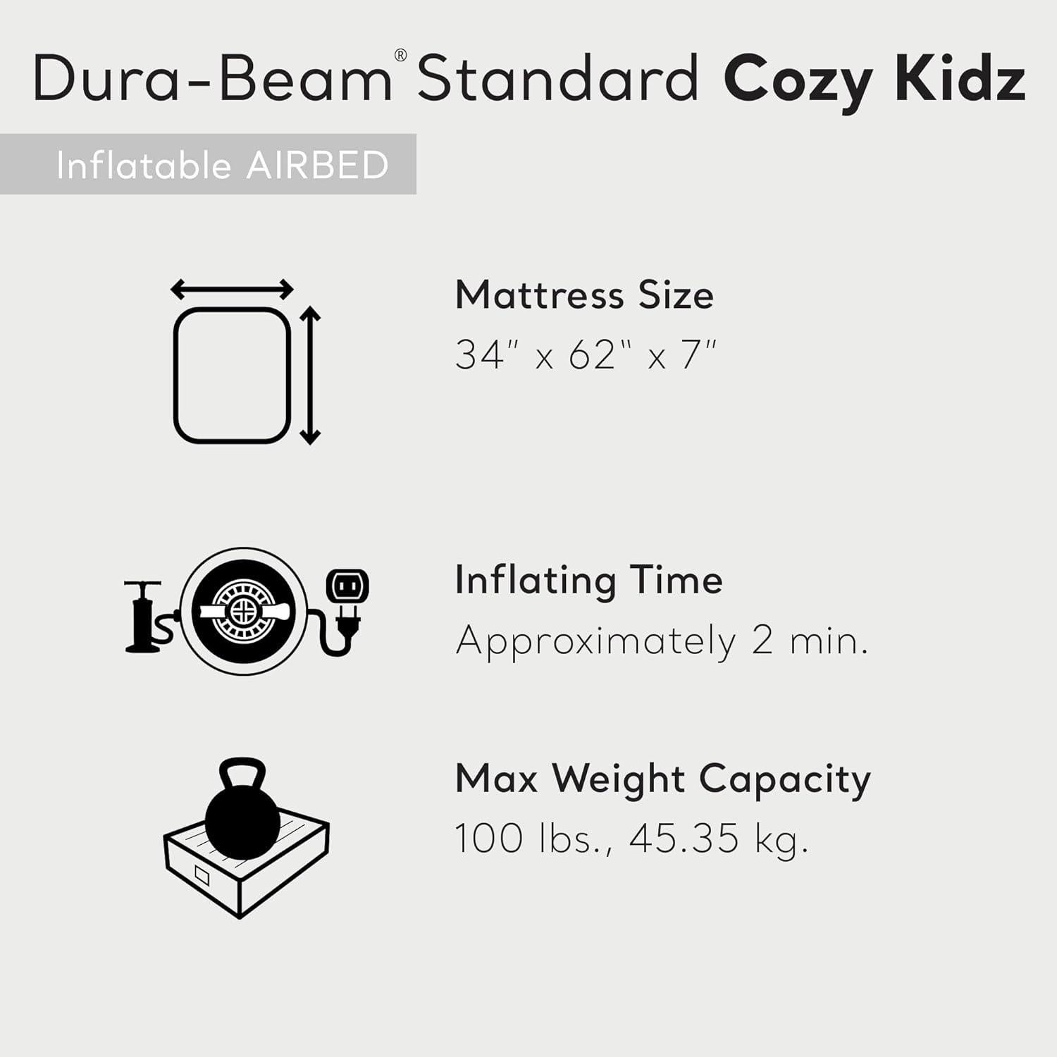 Colchón Inflable Intex 66803EP para Niños 87.6x157.5cm