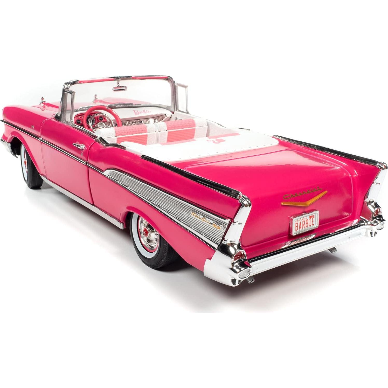 Modelo Chevrolet Convertible Barbie 1957 - Maquinas de Pantalla Plateada