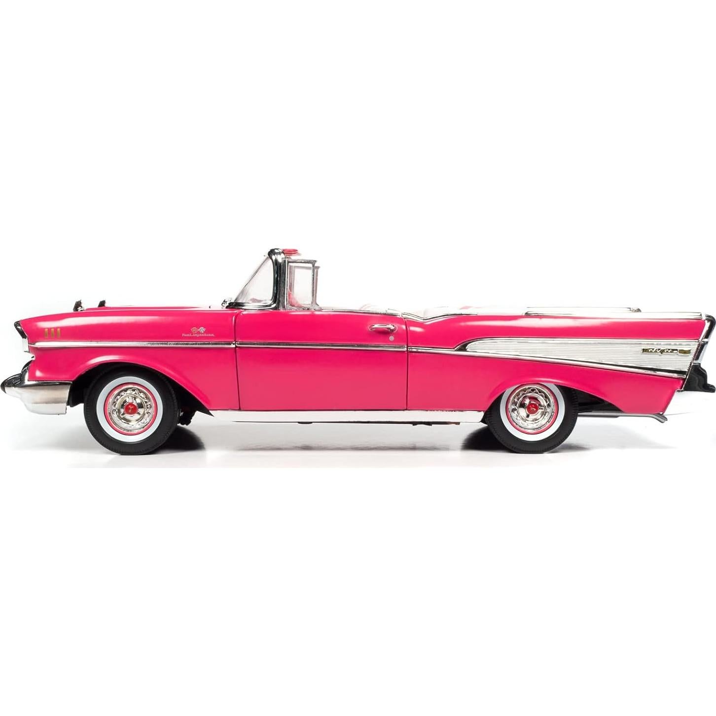 Modelo Chevrolet Convertible Barbie 1957 - Maquinas de Pantalla Plateada