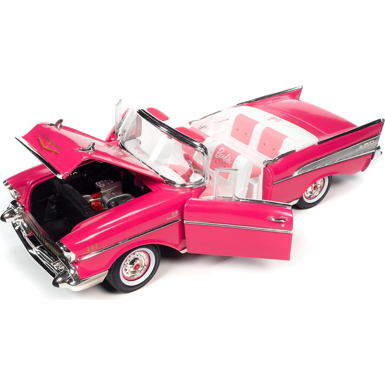 Modelo Chevrolet Convertible Barbie 1957 - Maquinas de Pantalla Plateada