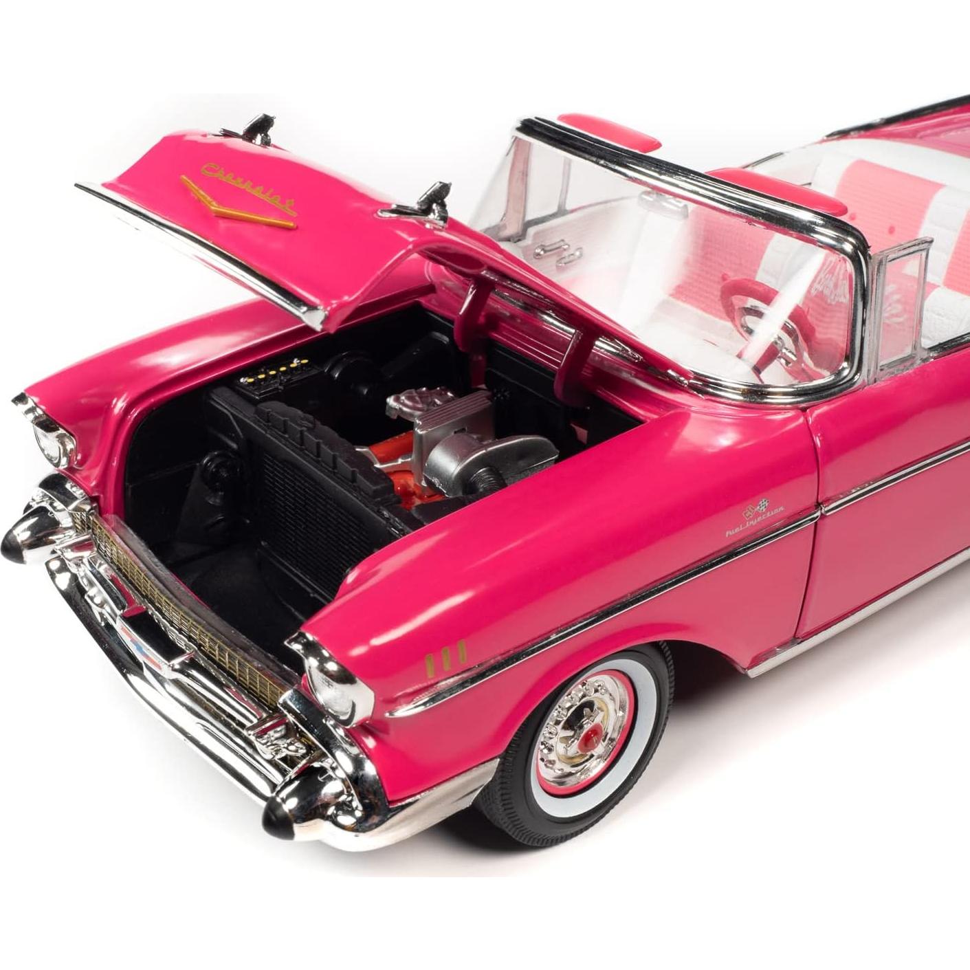 Modelo Chevrolet Convertible Barbie 1957 - Maquinas de Pantalla Plateada