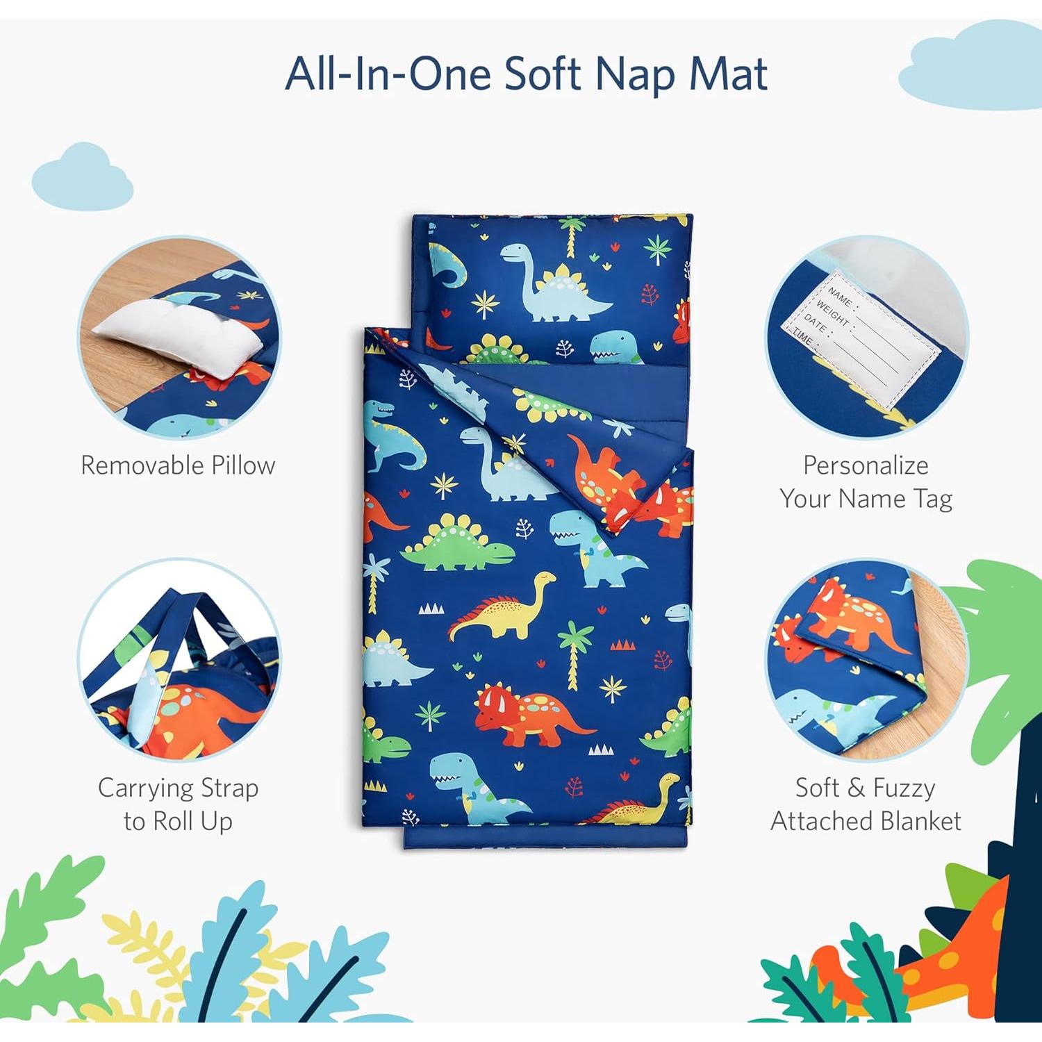 Saco de Dormir para Niños Cokouchyi Dinosaurio 135x53cm