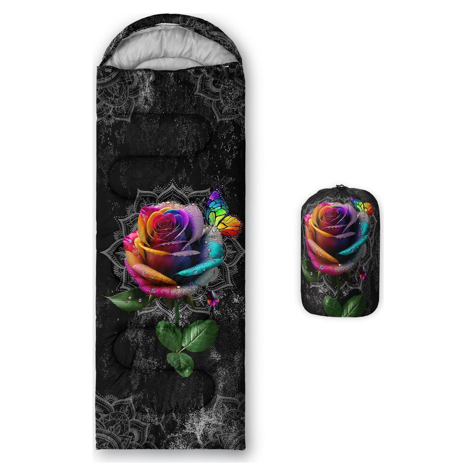 Sleeping Bags for Adults and Kids Camping Sleeping Bags for Girls and Boys Lightweight Waterproof Cold/Warm 3-Season Outdoor Travel with Compression Bags