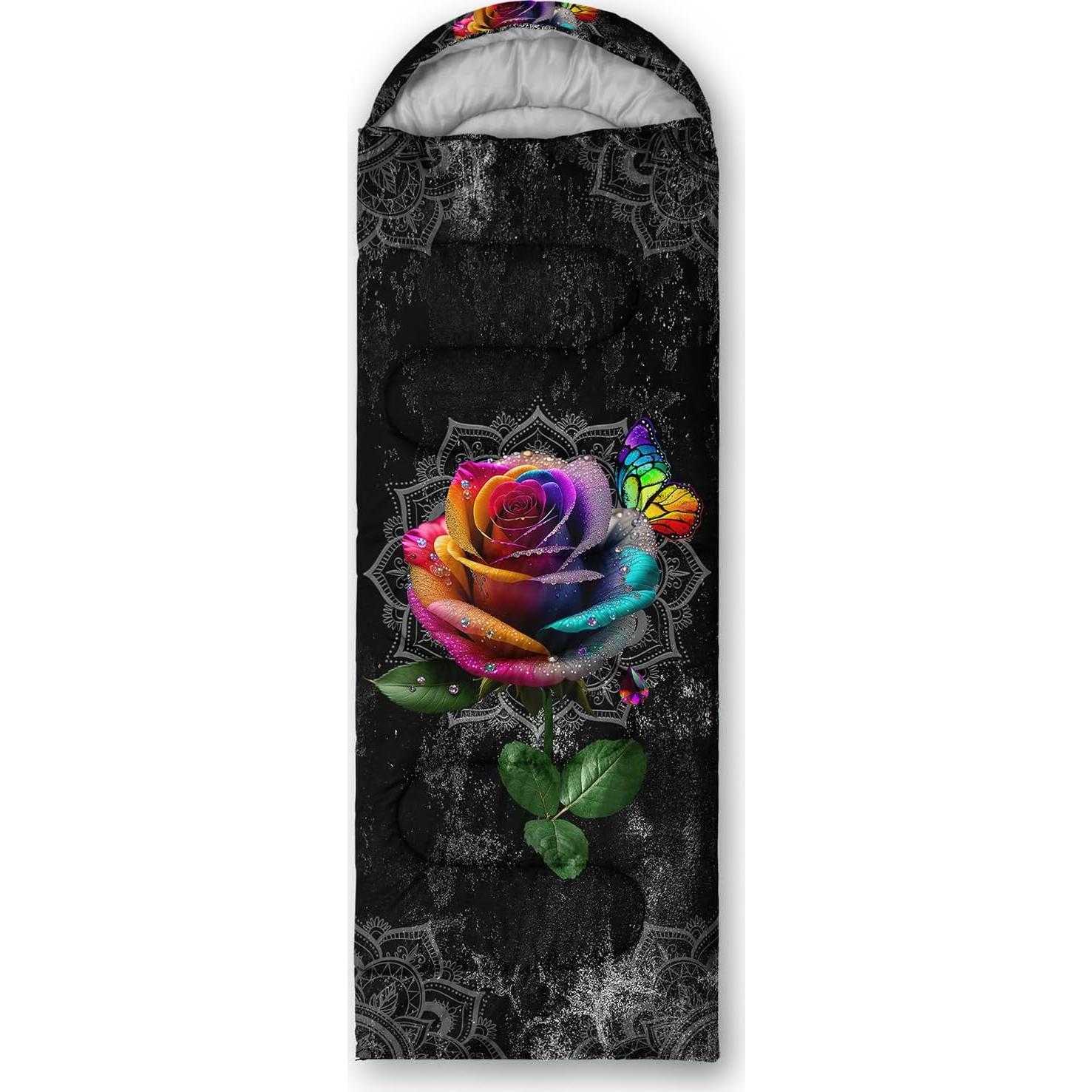 Sleeping Bags for Adults and Kids Camping Sleeping Bags for Girls and Boys Lightweight Waterproof Cold/Warm 3-Season Outdoor Travel with Compression Bags