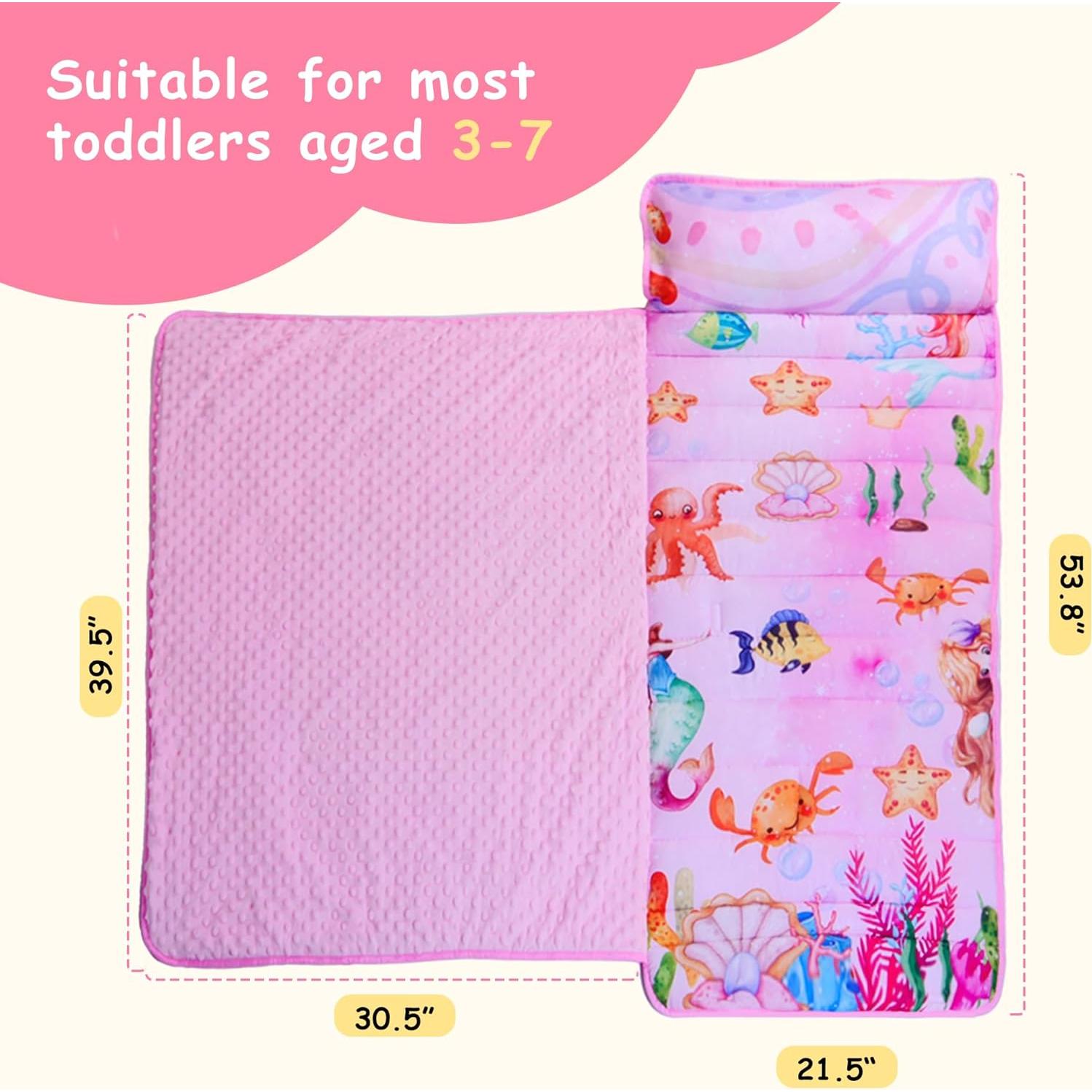 Esterilla de Siesta Lydaz para Niños con Almohada y Manta