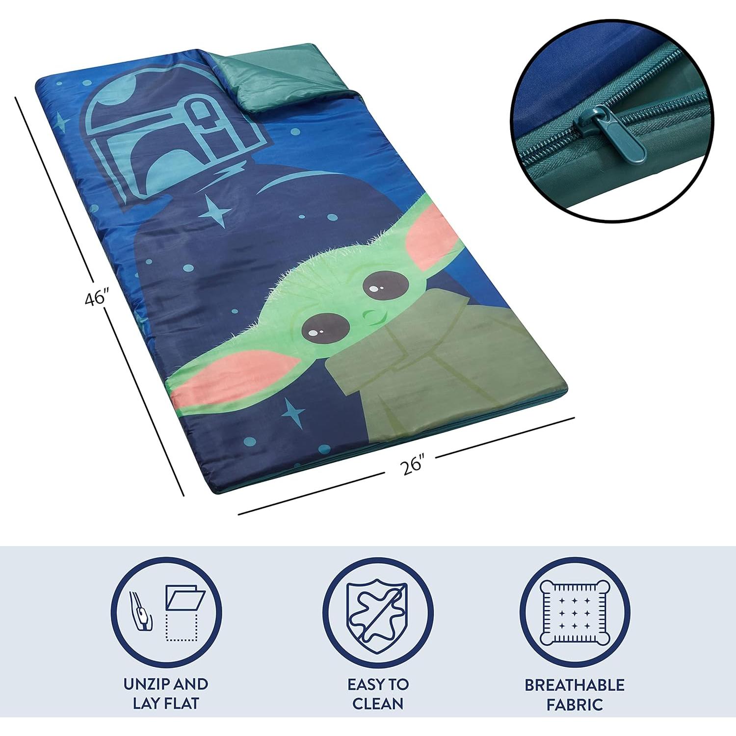 Saco de Dormir Mandaloriano Disney 66x116.8 cm para Niños
