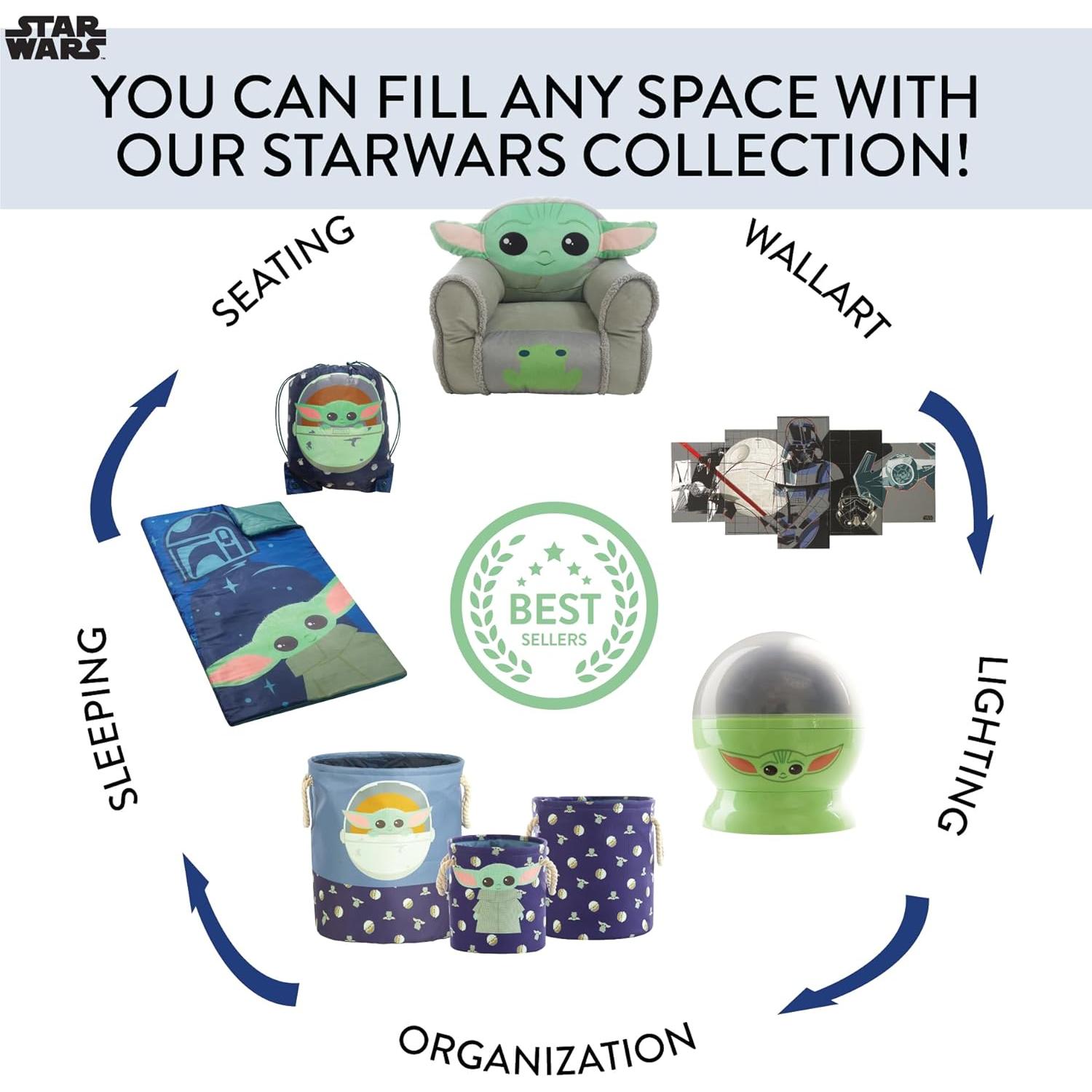 Saco de Dormir Mandaloriano Disney 66x116.8 cm para Niños