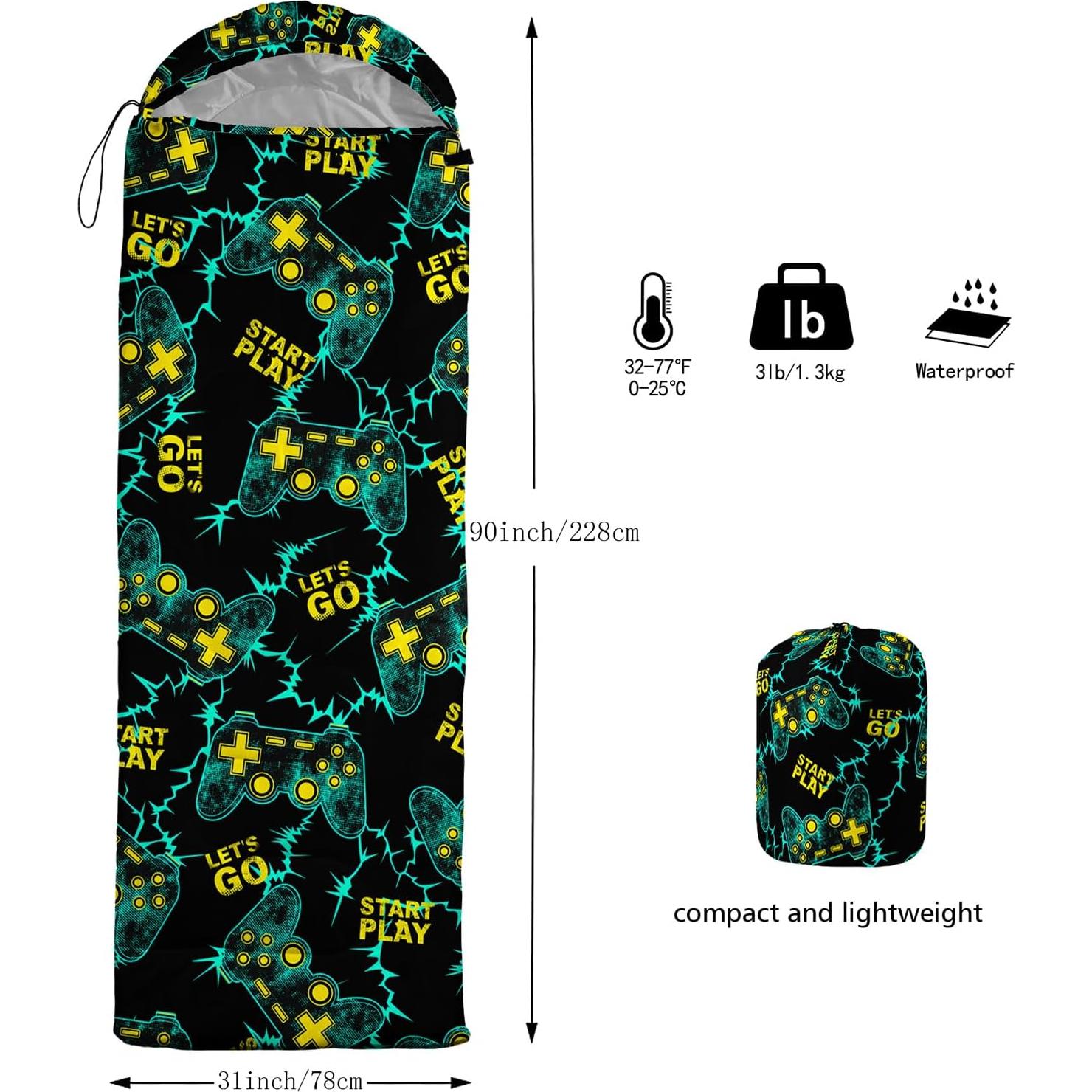 Saco de Dormir BSNTHO 3 Temporadas Impermeable 1 Persona