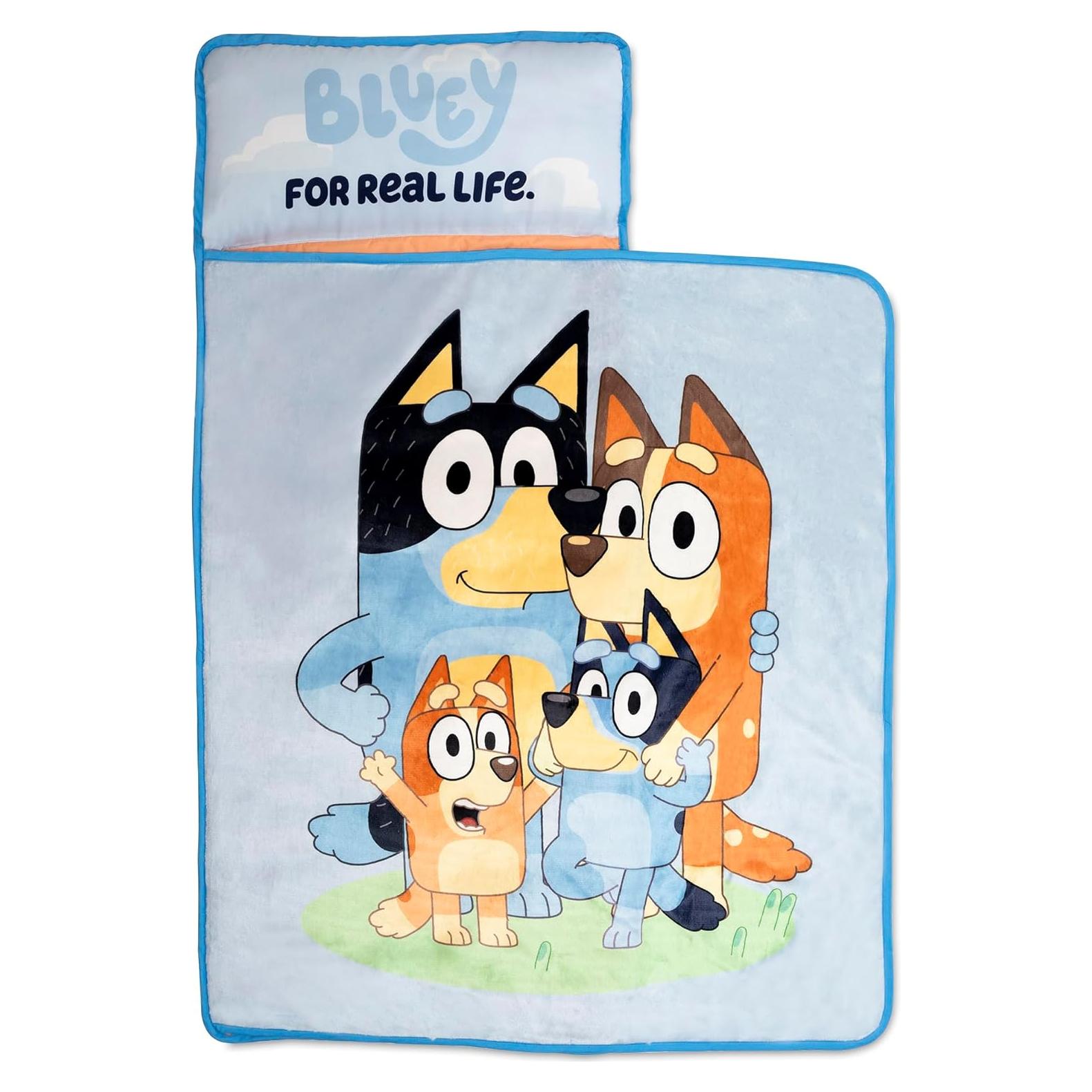 Colchoneta para Niños Bluey con Almohada y Manta 116.84x53.34cm