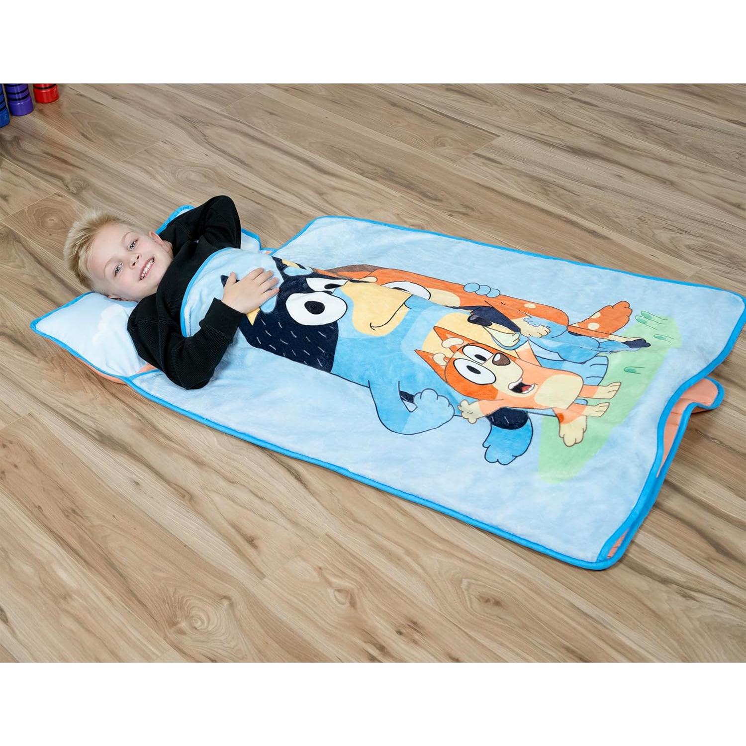 Colchoneta para Niños Bluey con Almohada y Manta 116.84x53.34cm