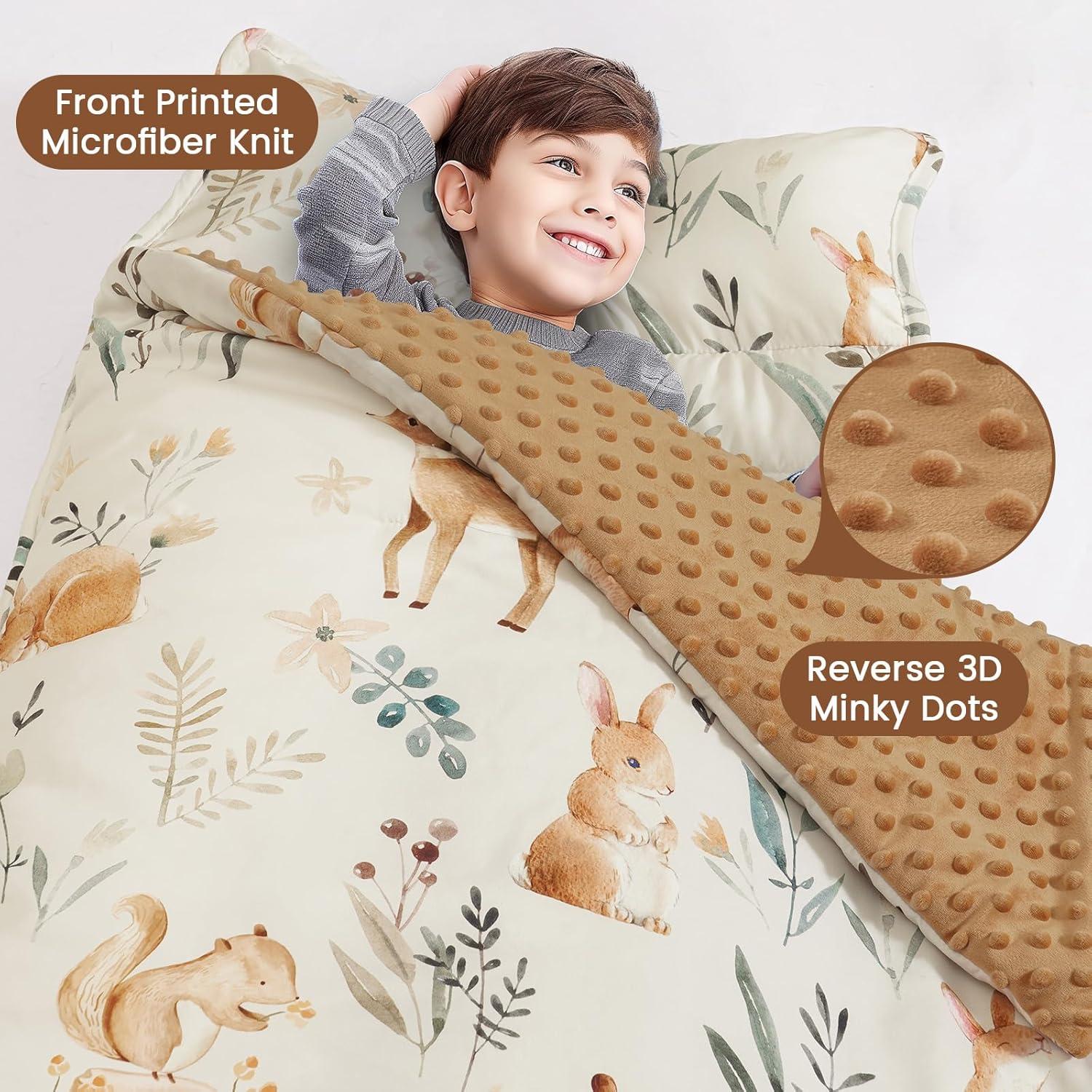 Manta de Siesta PHF para Niños con Almohada Desmontable 127x51cm