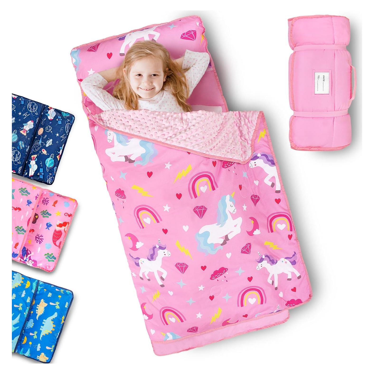 Manta de Siesta PRIMLECT Unicornio Rosa con Almohada Desmontable