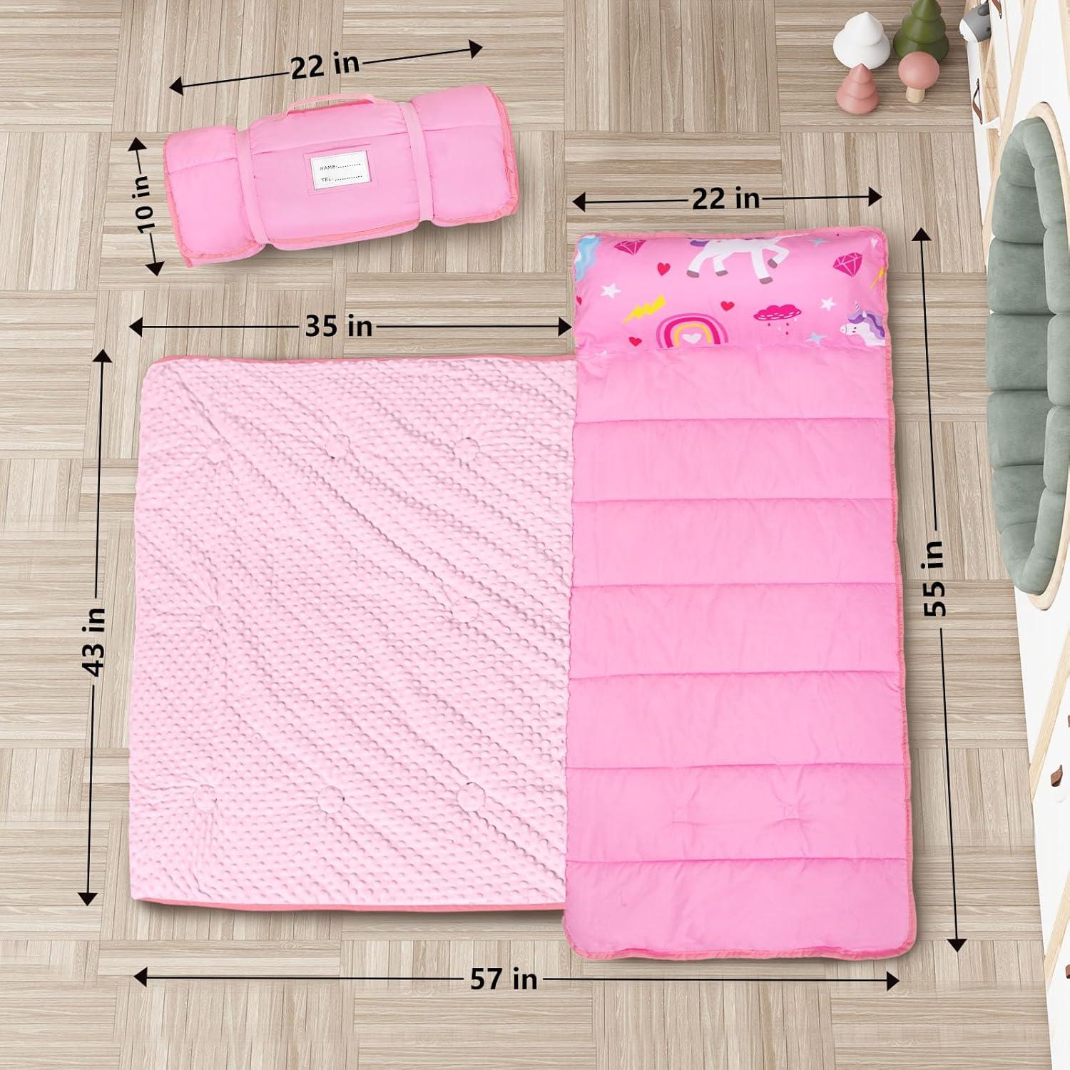 Manta de Siesta PRIMLECT Unicornio Rosa con Almohada Desmontable