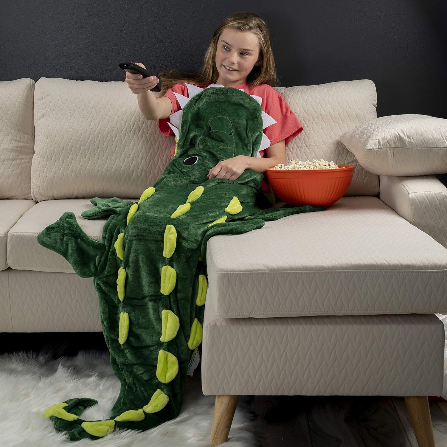 Manta de Cola de Cocodrilo CozySnugz para Niños 3-13 Años