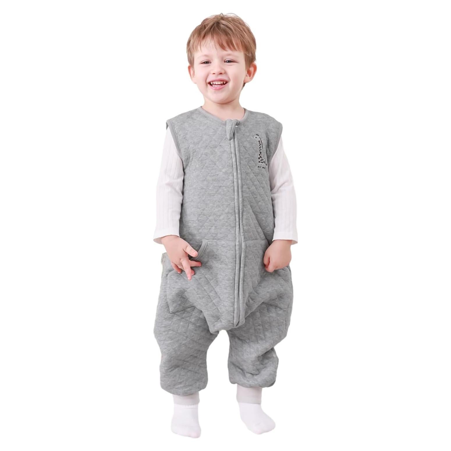 Saco de dormir para niños HOMEAL 3T-5T Algodón Gris
