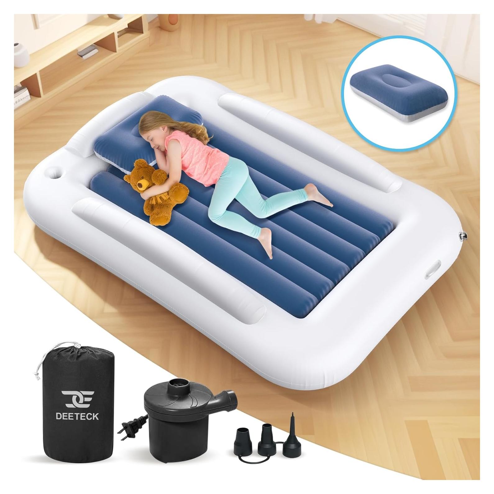 Cama de viaje inflable Deeteck para niños 160.5x108.9 cm