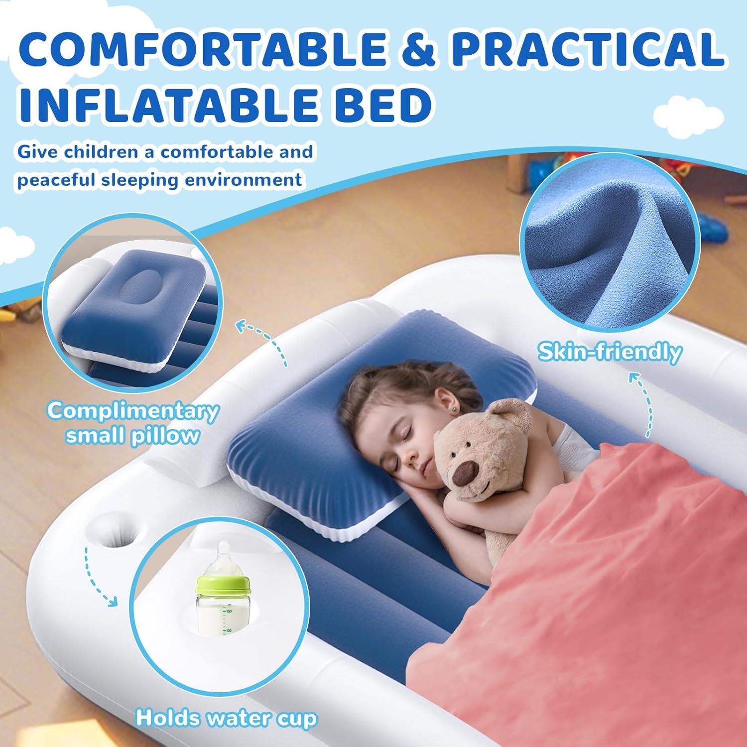 Cama de viaje inflable Deeteck para niños 160.5x108.9 cm