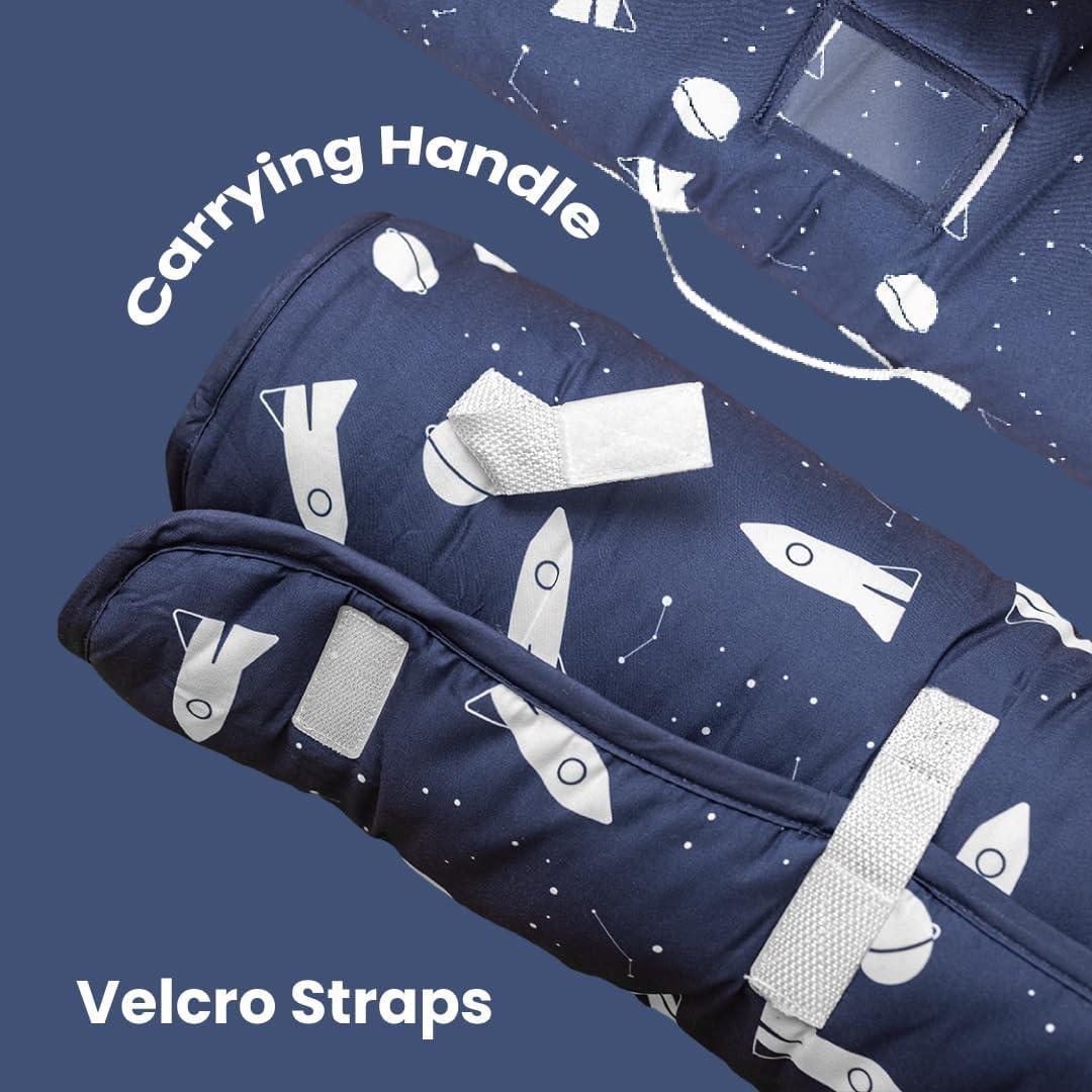 Colchoneta para Siesta Zunee Azul Espacial 90x117 cm