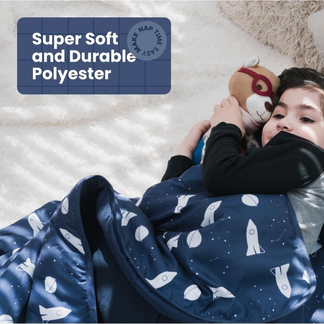 Colchoneta para Siesta Zunee Azul Espacial 90x117 cm