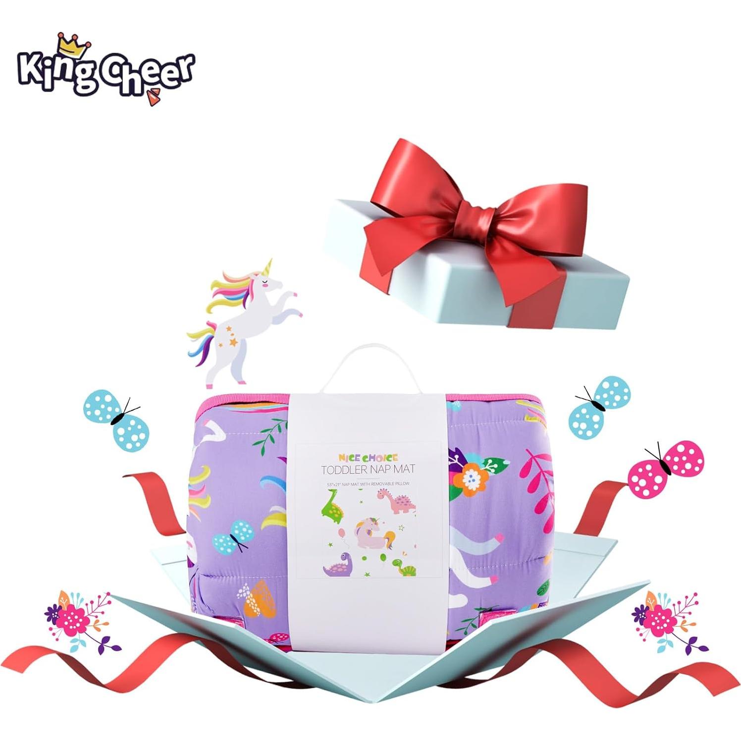 Manta de Siesta KingCheer Unicornio Púrpura 140x53 cm