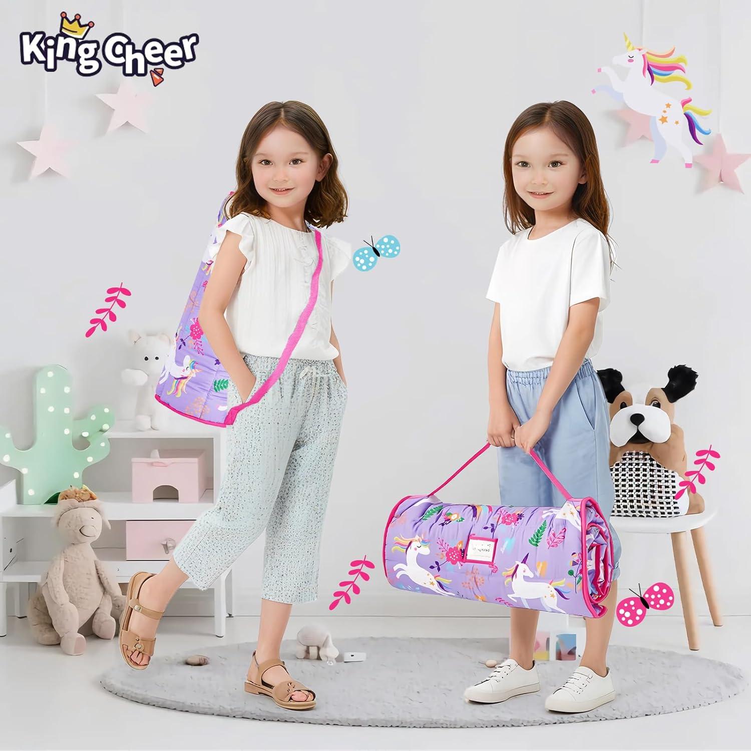 Manta de Siesta KingCheer Unicornio Púrpura 140x53 cm