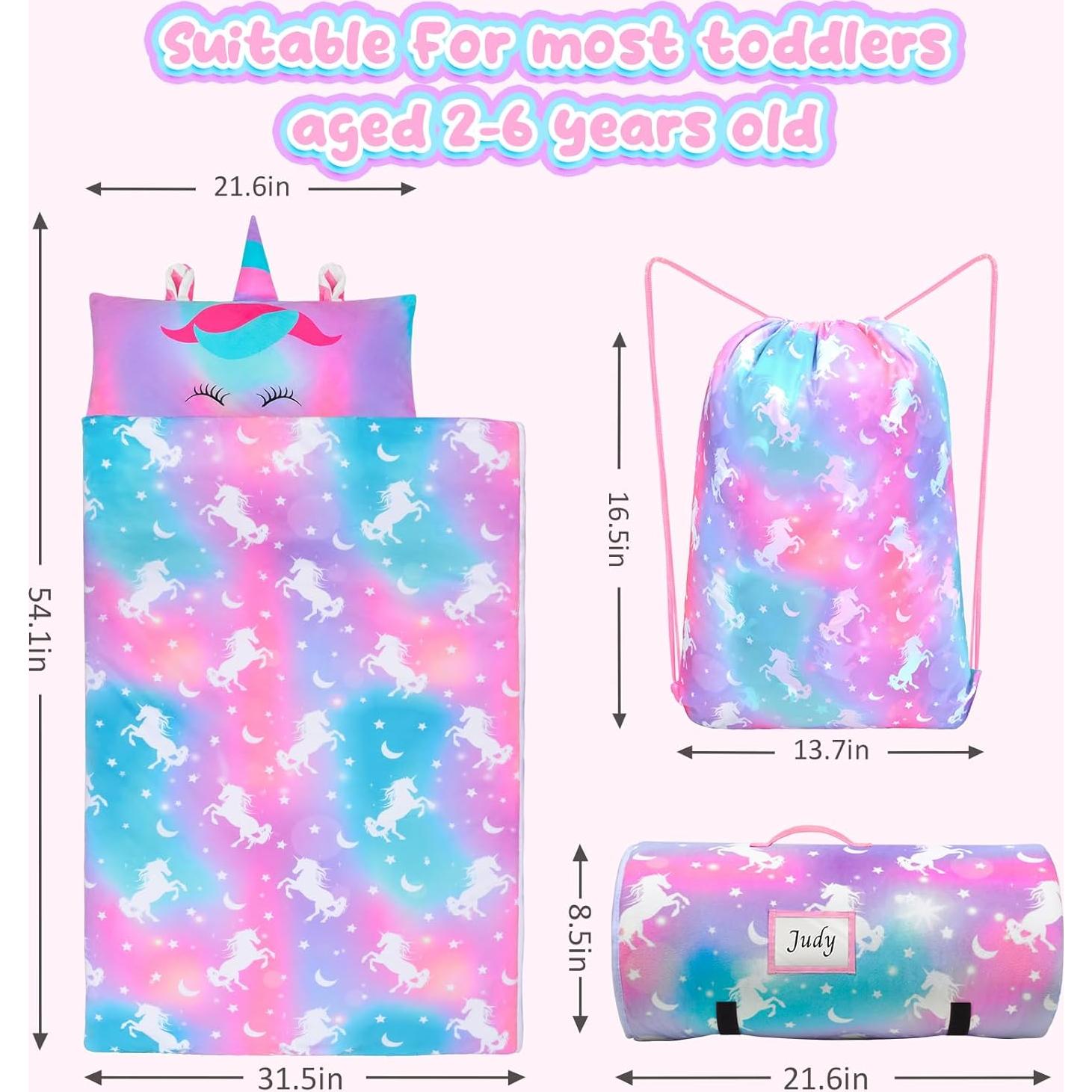 Saco de Dormir Fiodrimy Unicornio 137.4x80cm con Almohada