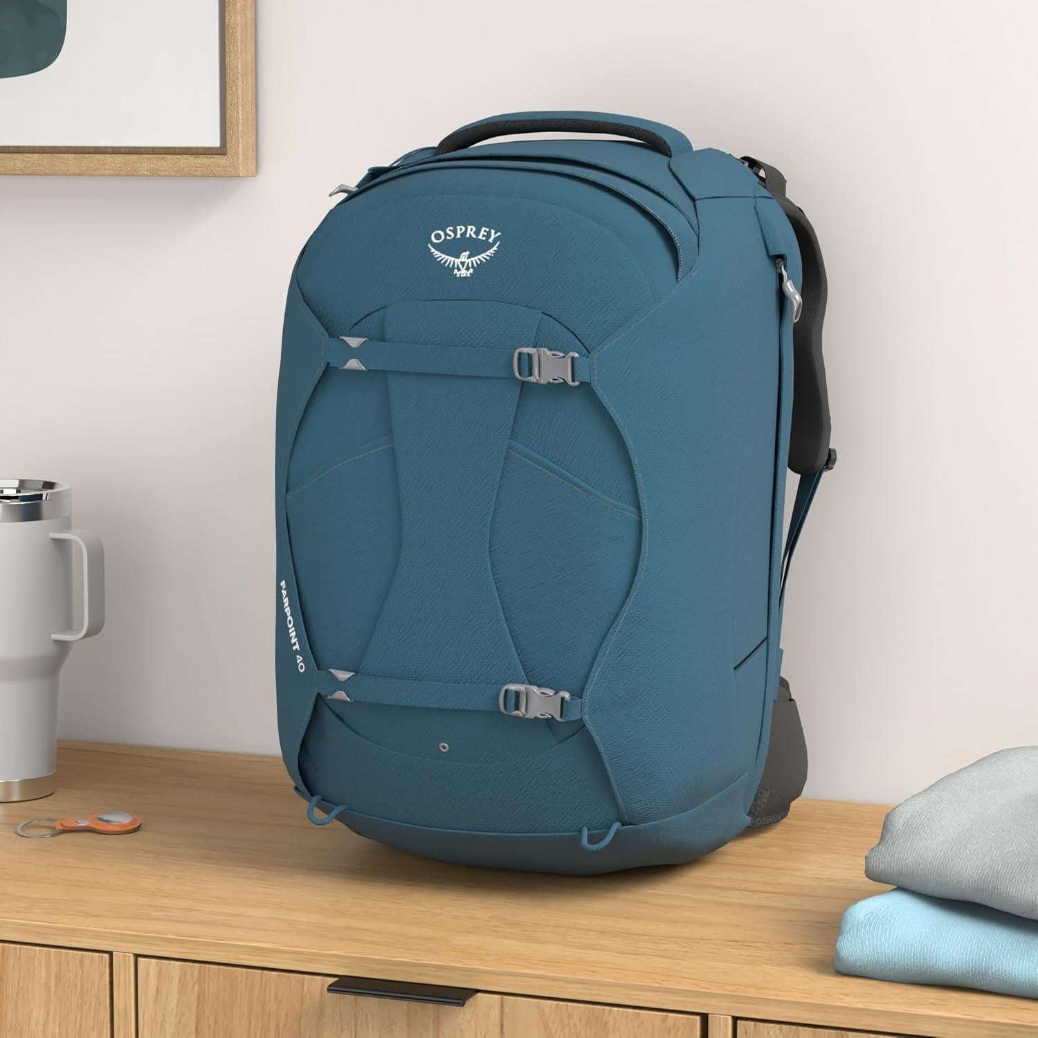 Fairview 40L Women's Travel Backpack, Night Jungle Blue