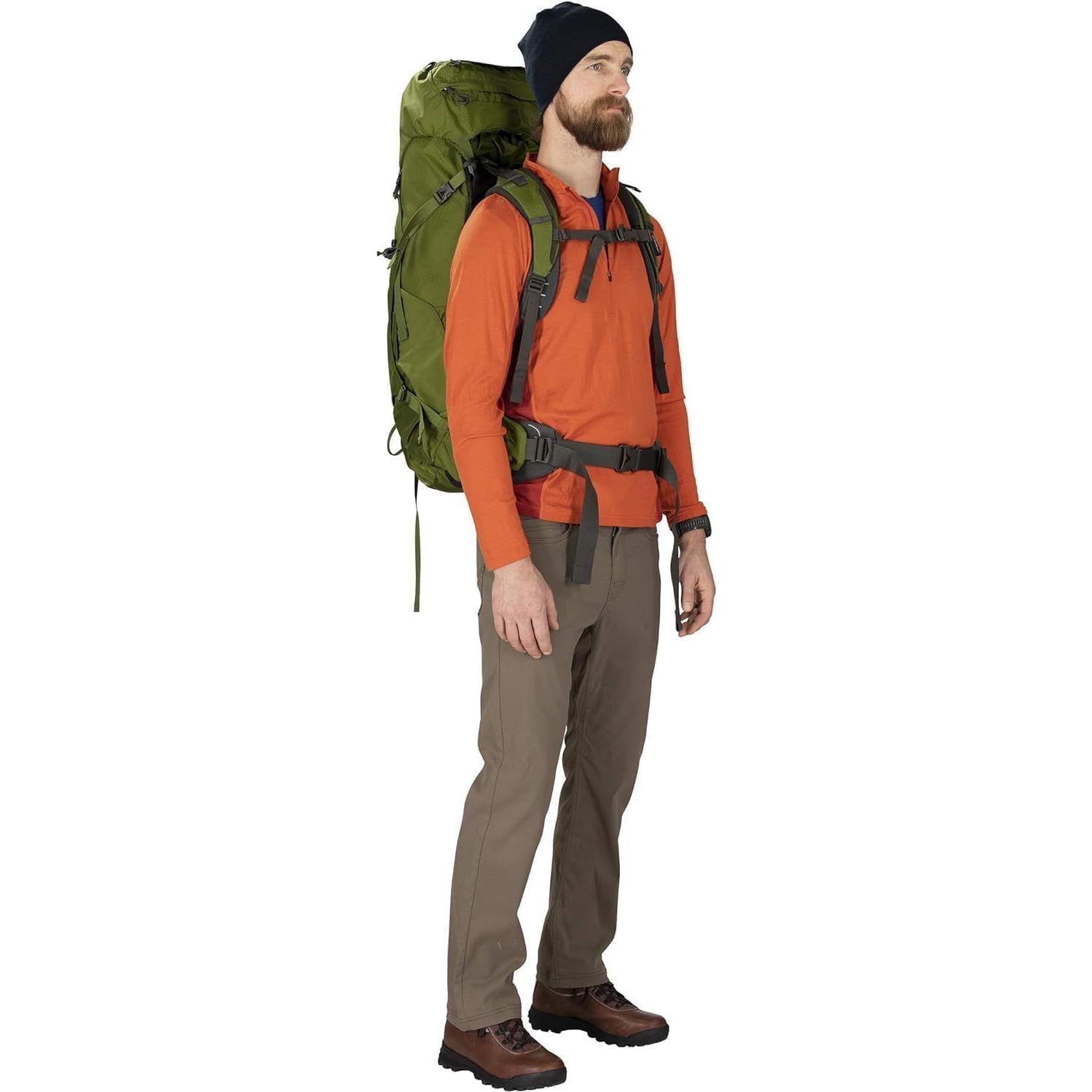 Aether 55L Men's Backpacking Backpack, Black, L/XL