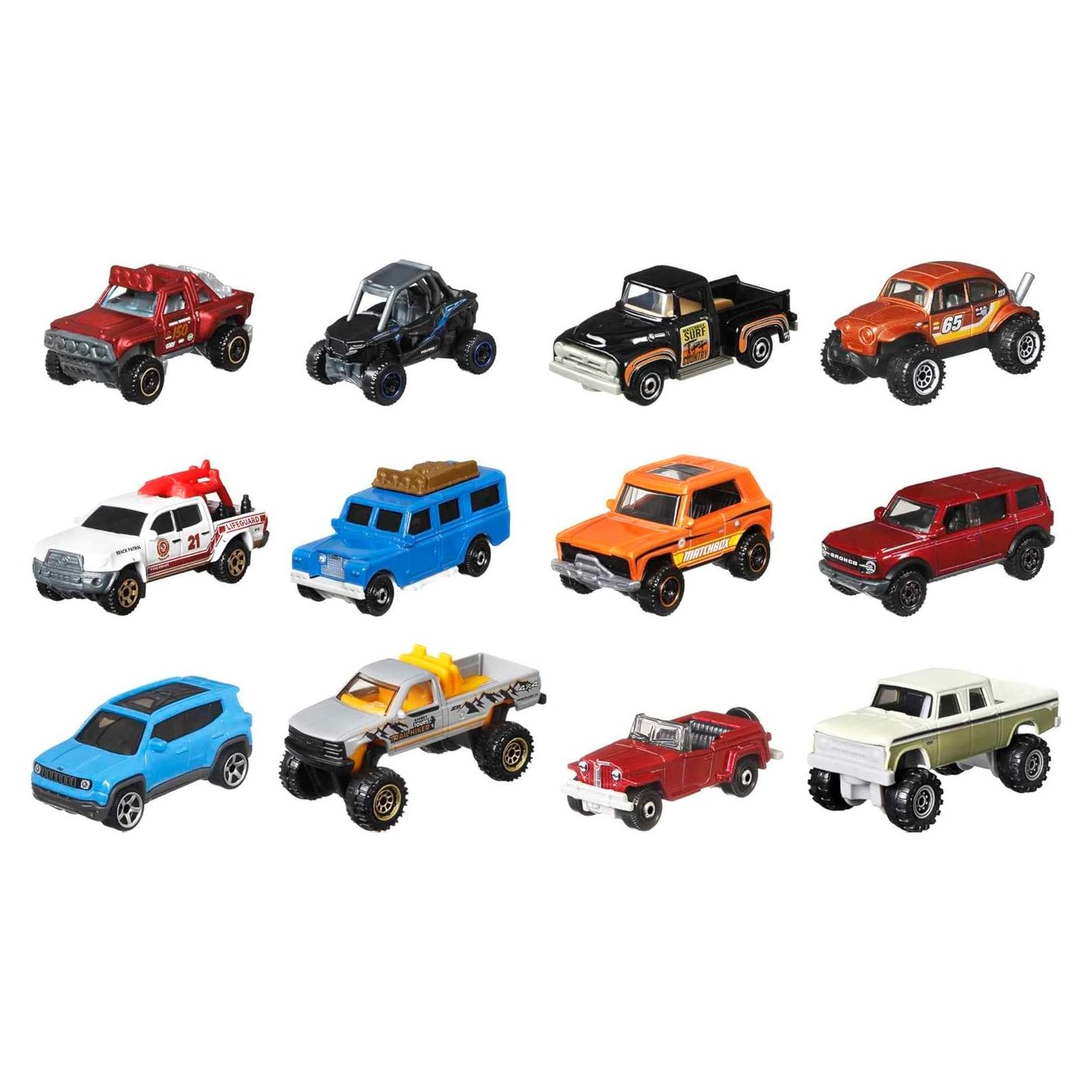 Matchbox Aventura Paquete de 12 Vehículos Off-Road