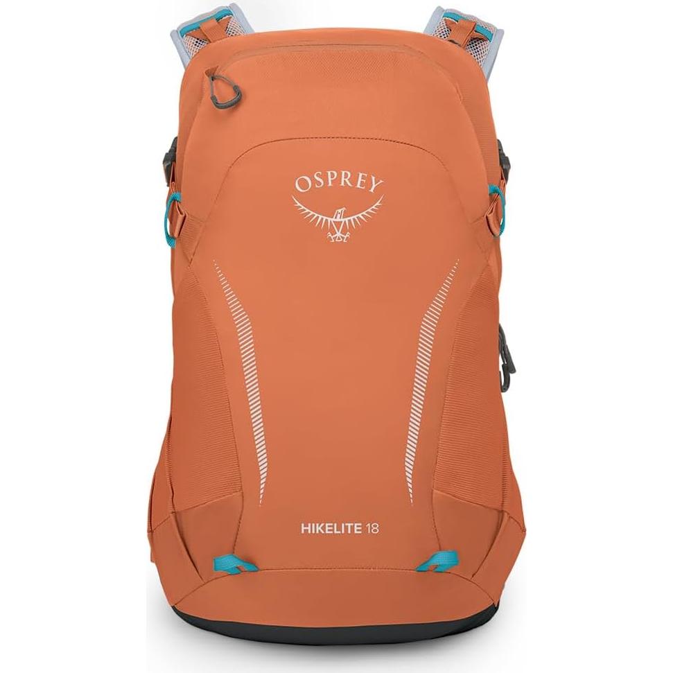 Osprey Hikelite 18L Unisex Hiking Backpack, 18 Koi Orange/Blue Venture, One Size