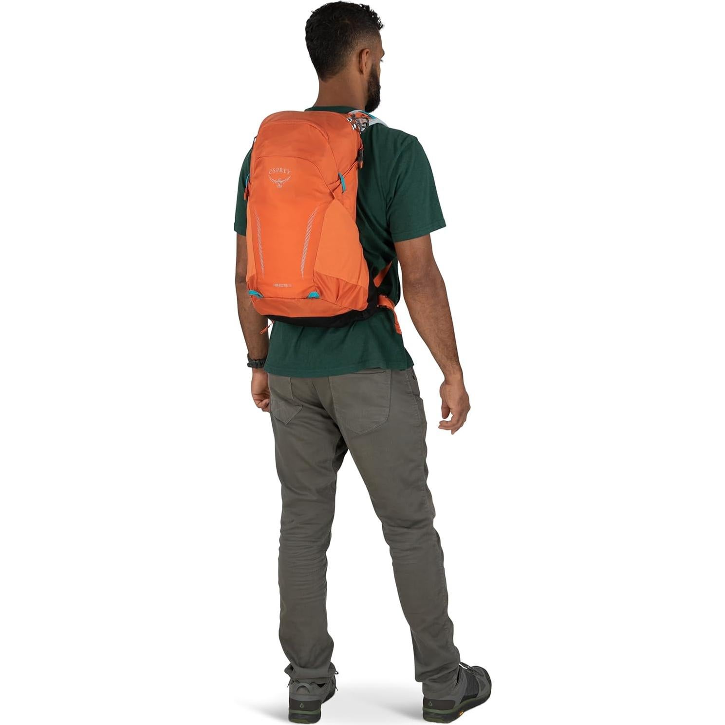Osprey Hikelite 18L Unisex Hiking Backpack, 18 Koi Orange/Blue Venture, One Size