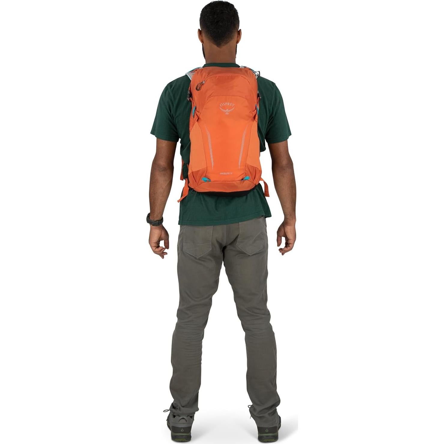Osprey Hikelite 18L Unisex Hiking Backpack, 18 Koi Orange/Blue Venture, One Size