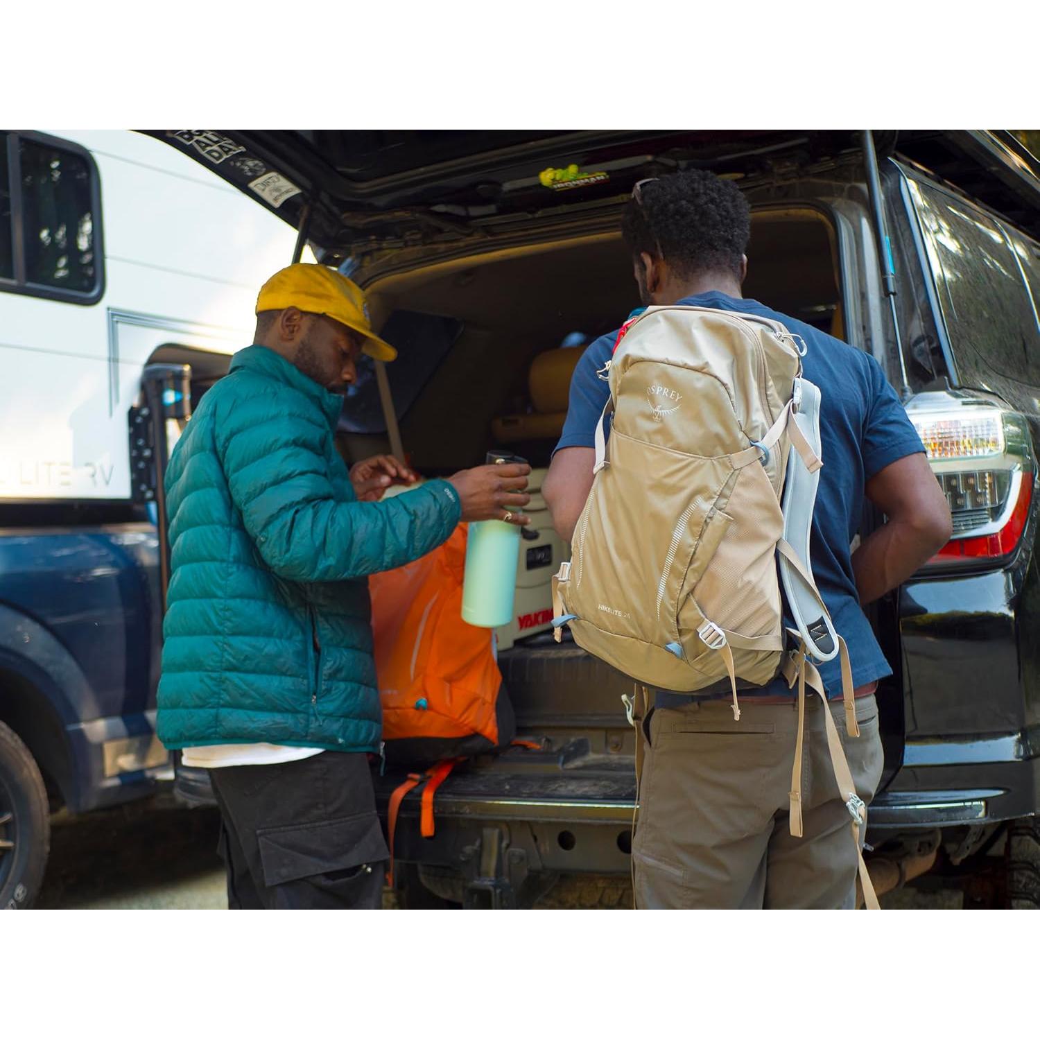 Osprey Hikelite 18L Unisex Hiking Backpack, 18 Koi Orange/Blue Venture, One Size