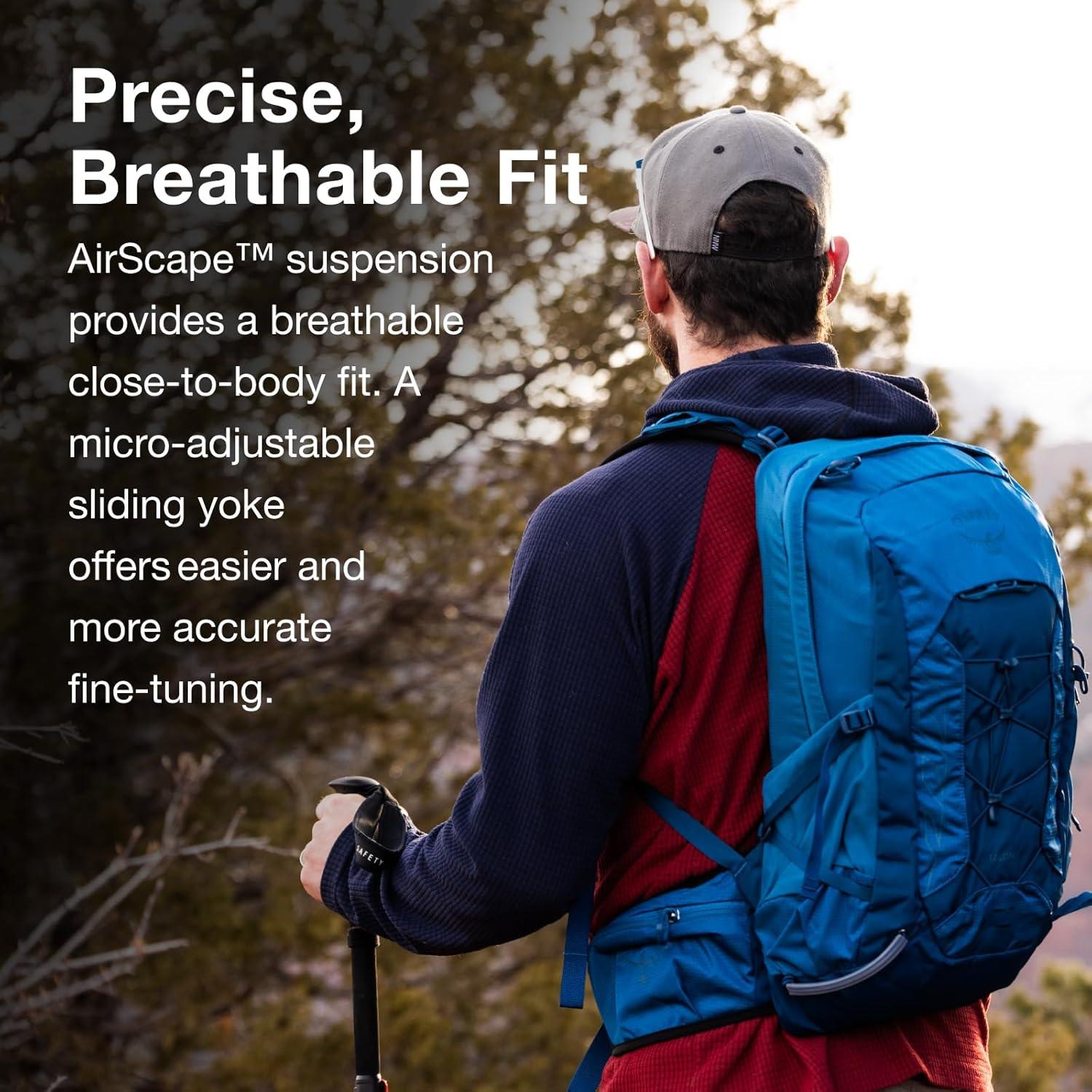 Mochila de Senderismo Osprey Talon 11L para Hombres - Negro/Gris