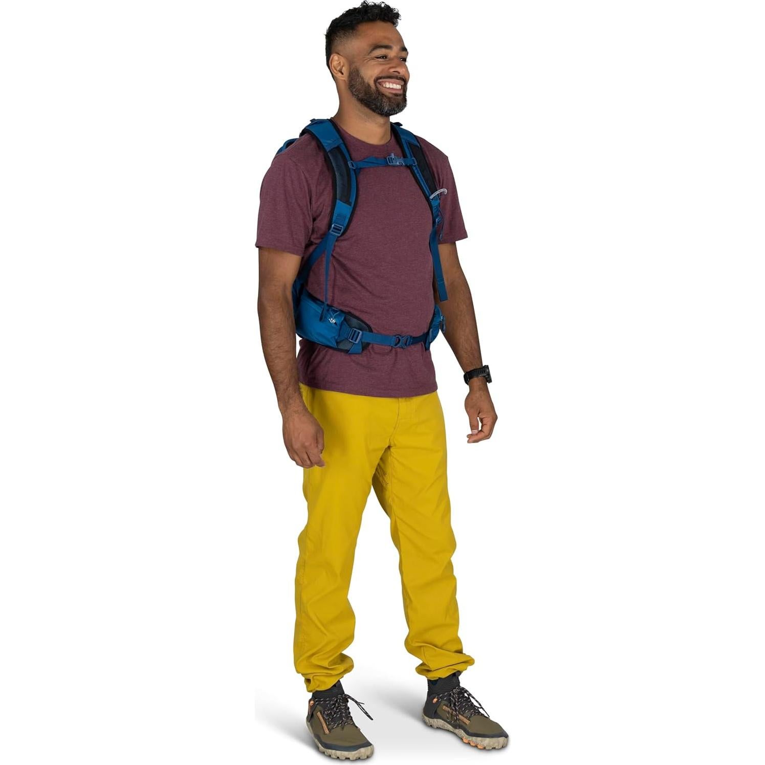 Mochila de Senderismo Osprey Talon 11L para Hombres - Negro/Gris