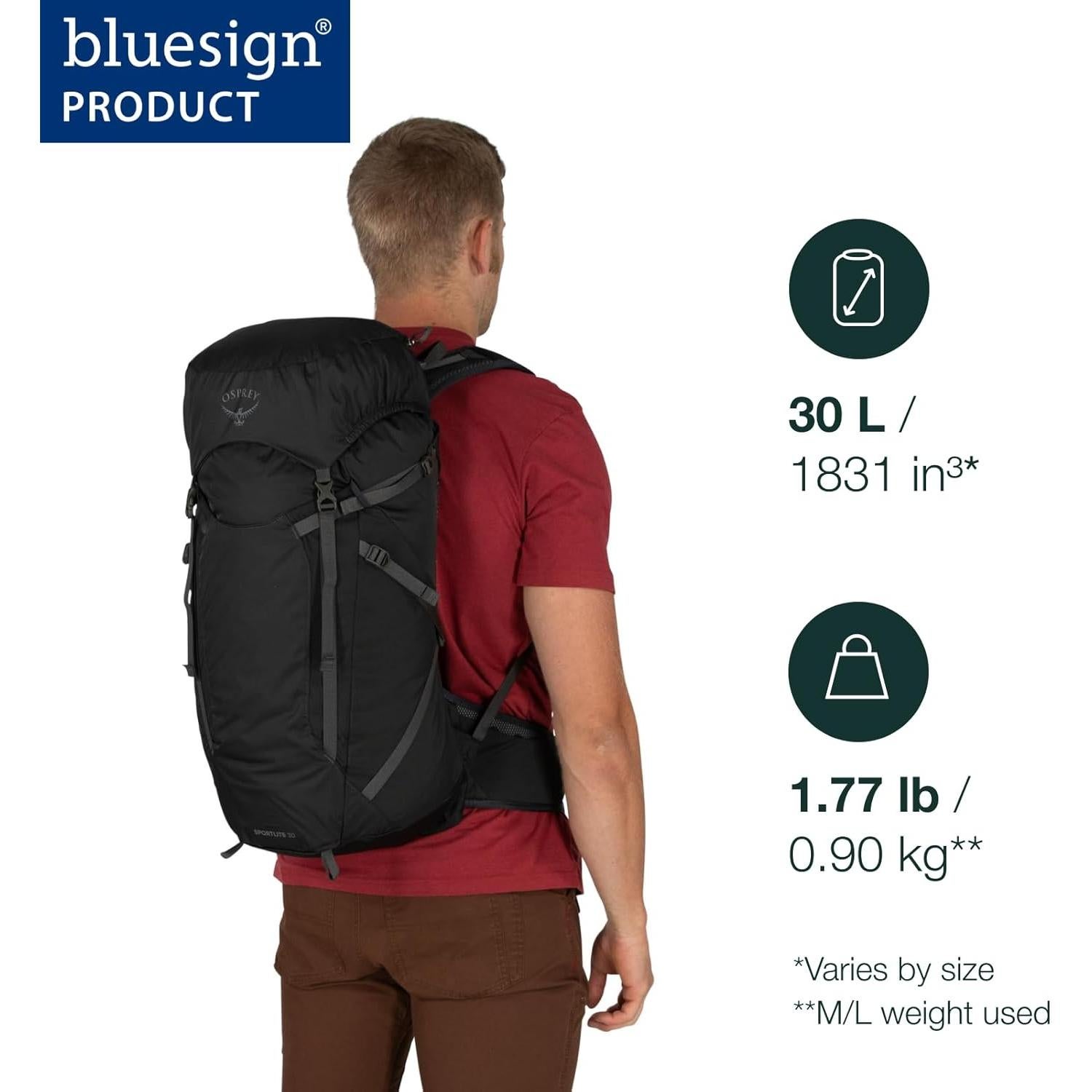 Mochila de Senderismo Osprey Sportlite 30L Unisex Gris