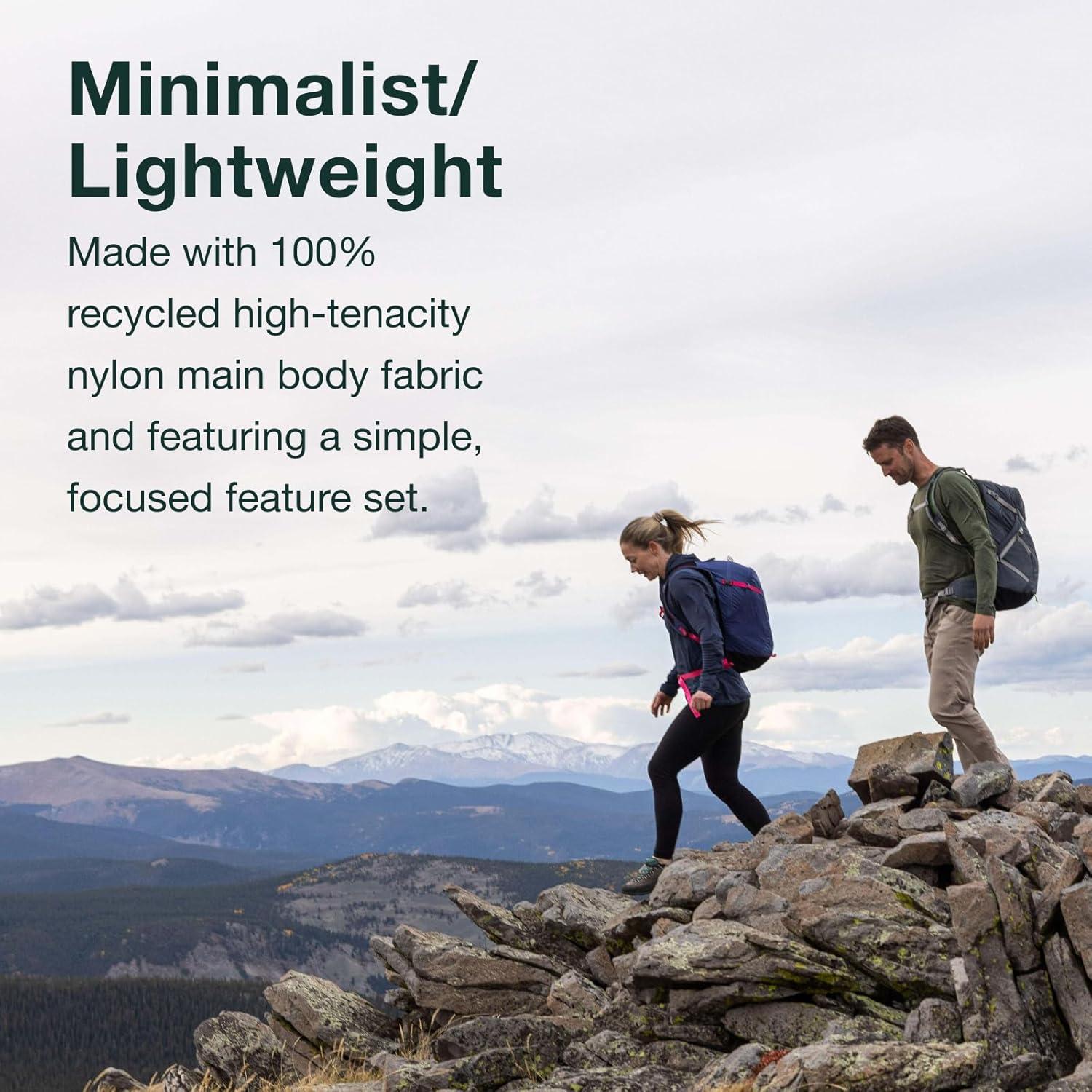 Osprey Sportlite 15L Unisex Lightweight Hiking Backpack with Hydraulics Reservoir, Tungsten/Grey Wolf