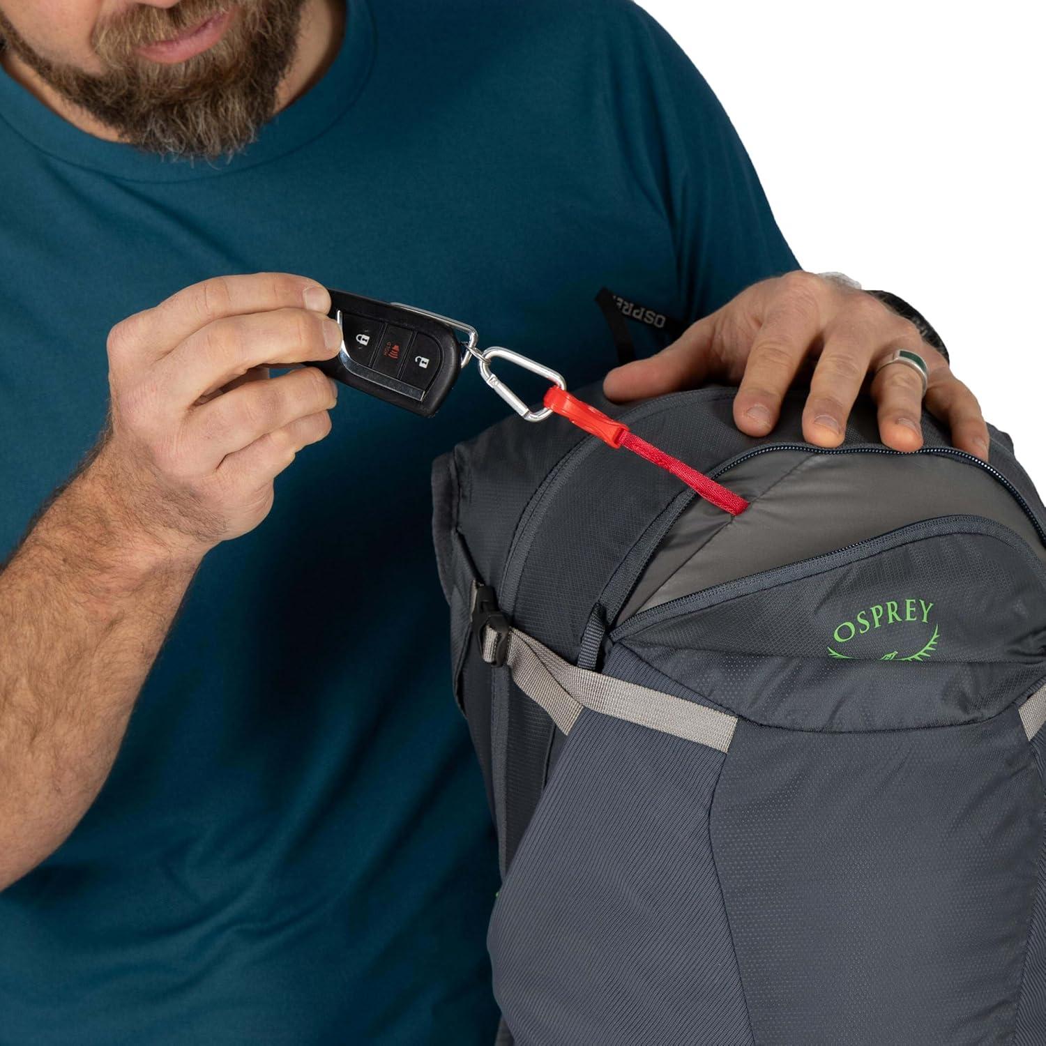 Osprey Sportlite 15L Unisex Lightweight Hiking Backpack with Hydraulics Reservoir, Tungsten/Grey Wolf