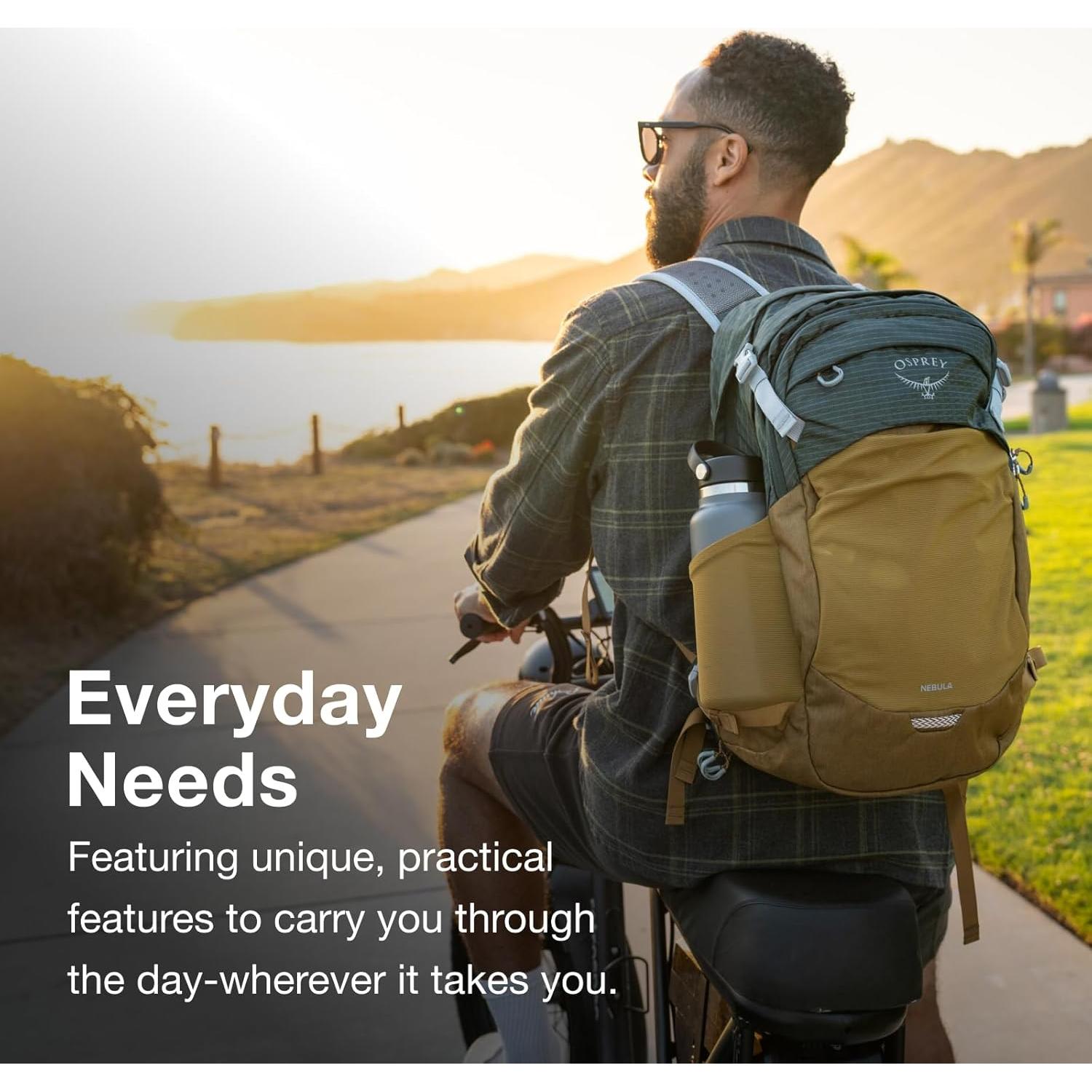 Mochila Osprey Nebula 32L Negra para Oficina y Senderismo