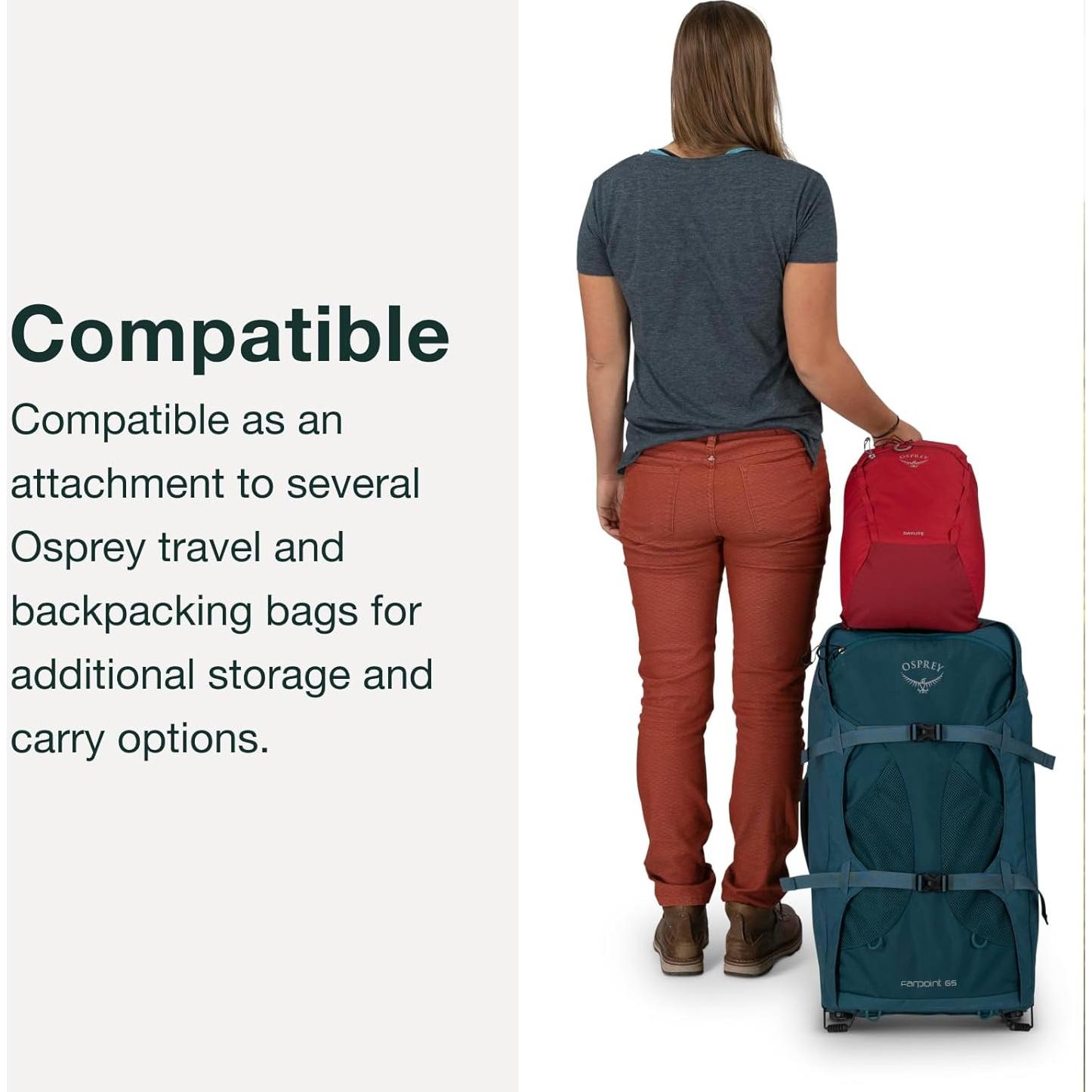 Mochila Osprey Daylite Plus 20L Unisex Carbón Oscuro/Llama Azul