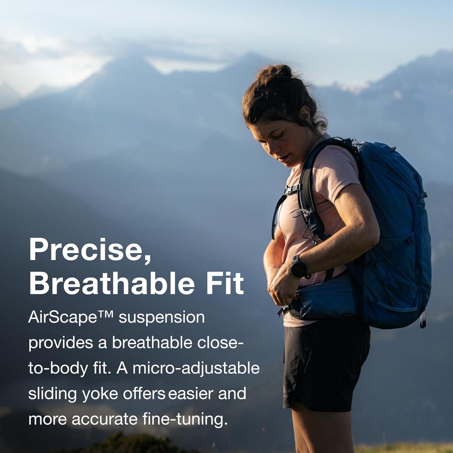 Osprey Tempest 26L Women's Lightweight Hiking Backpack with Hipbelt, Frosty Mint Green/Botanica