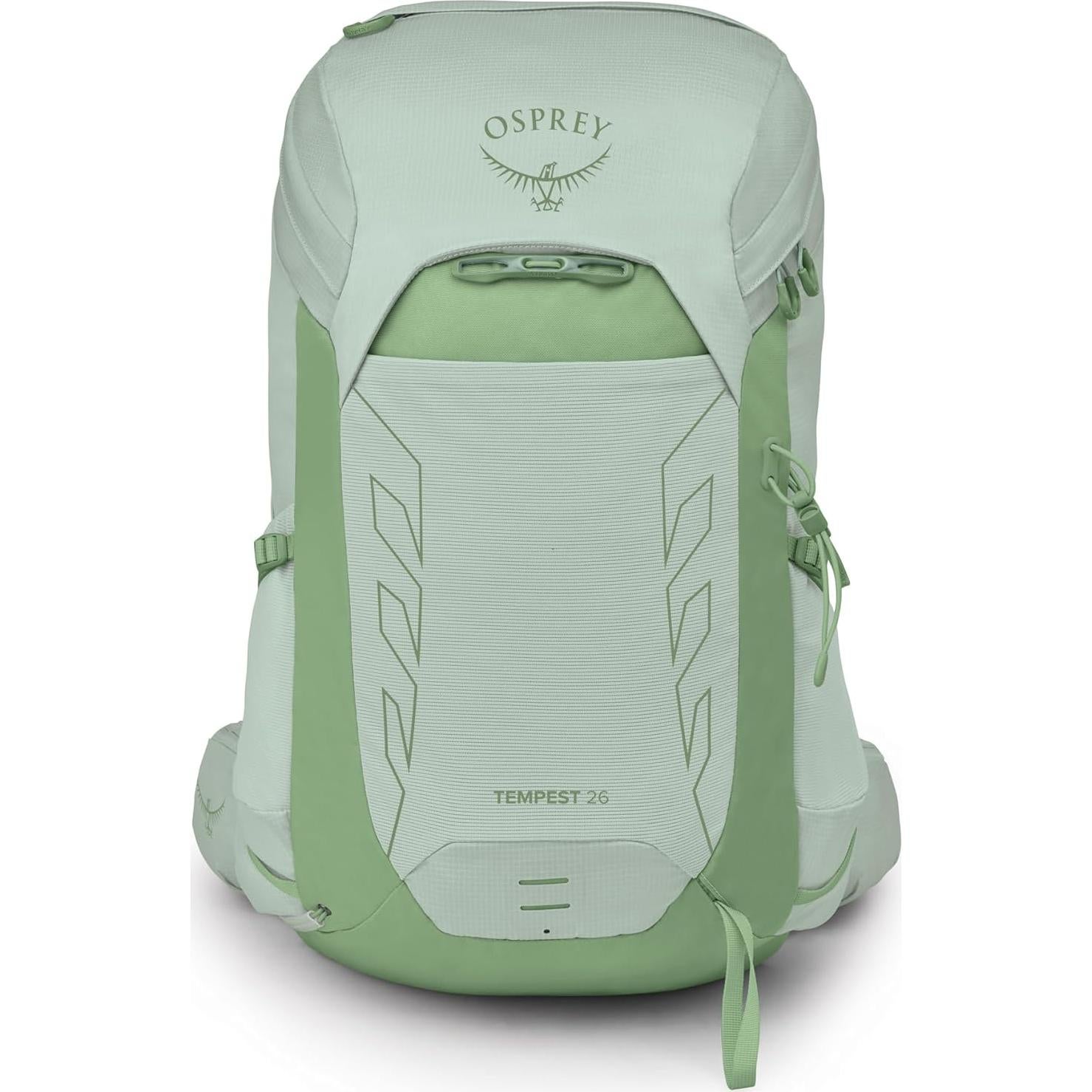 Osprey Tempest 26L Women's Lightweight Hiking Backpack with Hipbelt, Frosty Mint Green/Botanica