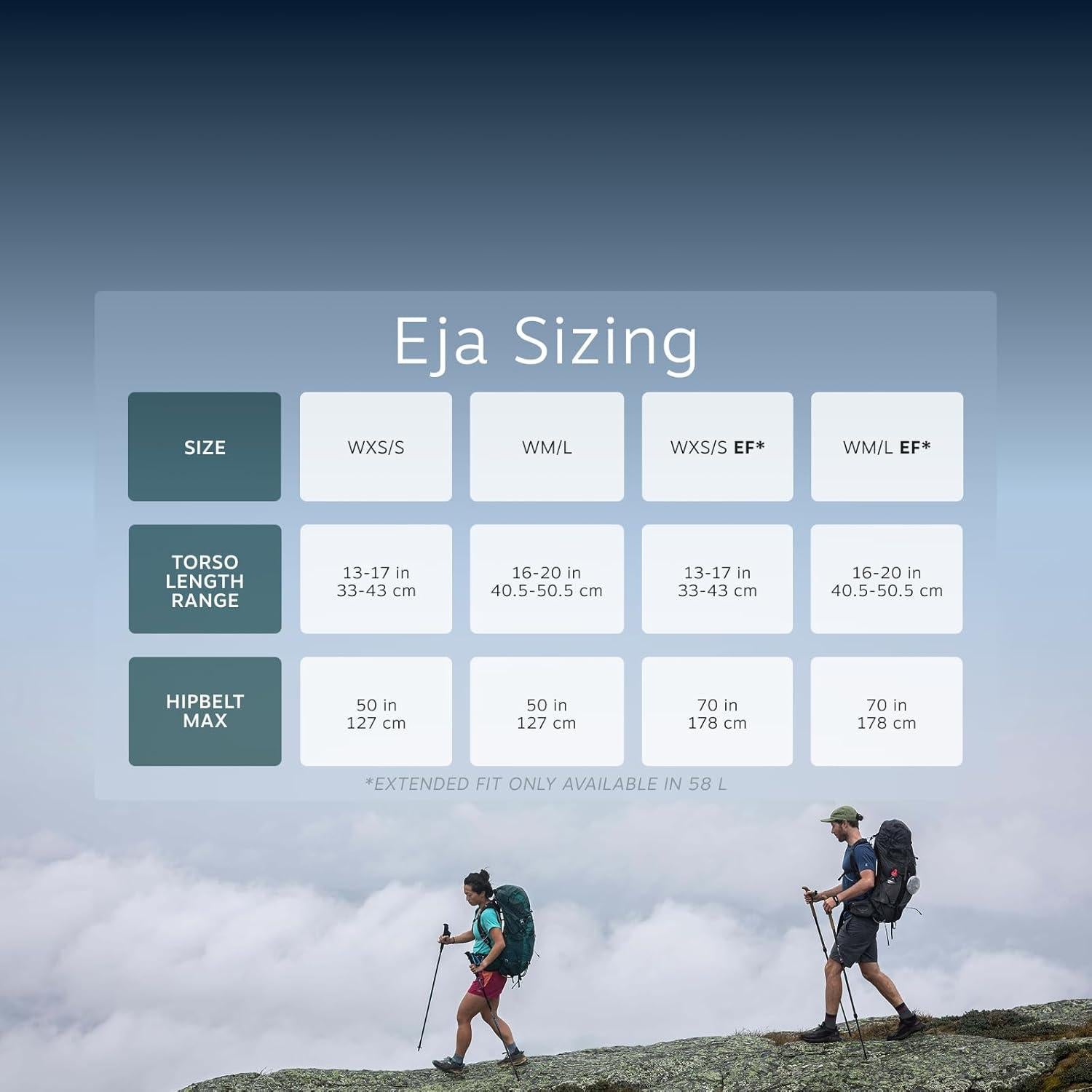 Mochila de Senderismo Osprey Eja 58 para Mujeres 55L