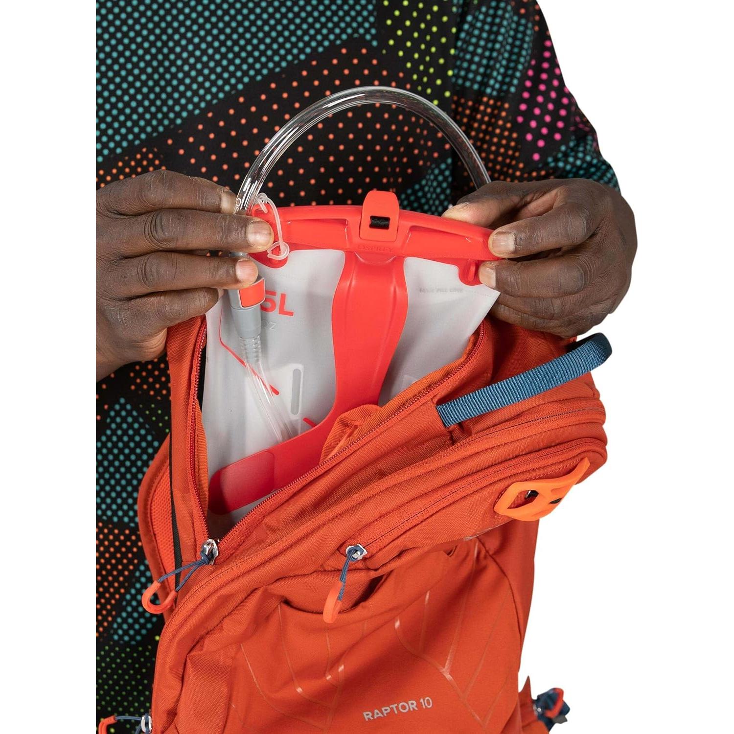 Mochila de Ciclismo Osprey Raptor 10L Hombre con Reservorio 2.5L