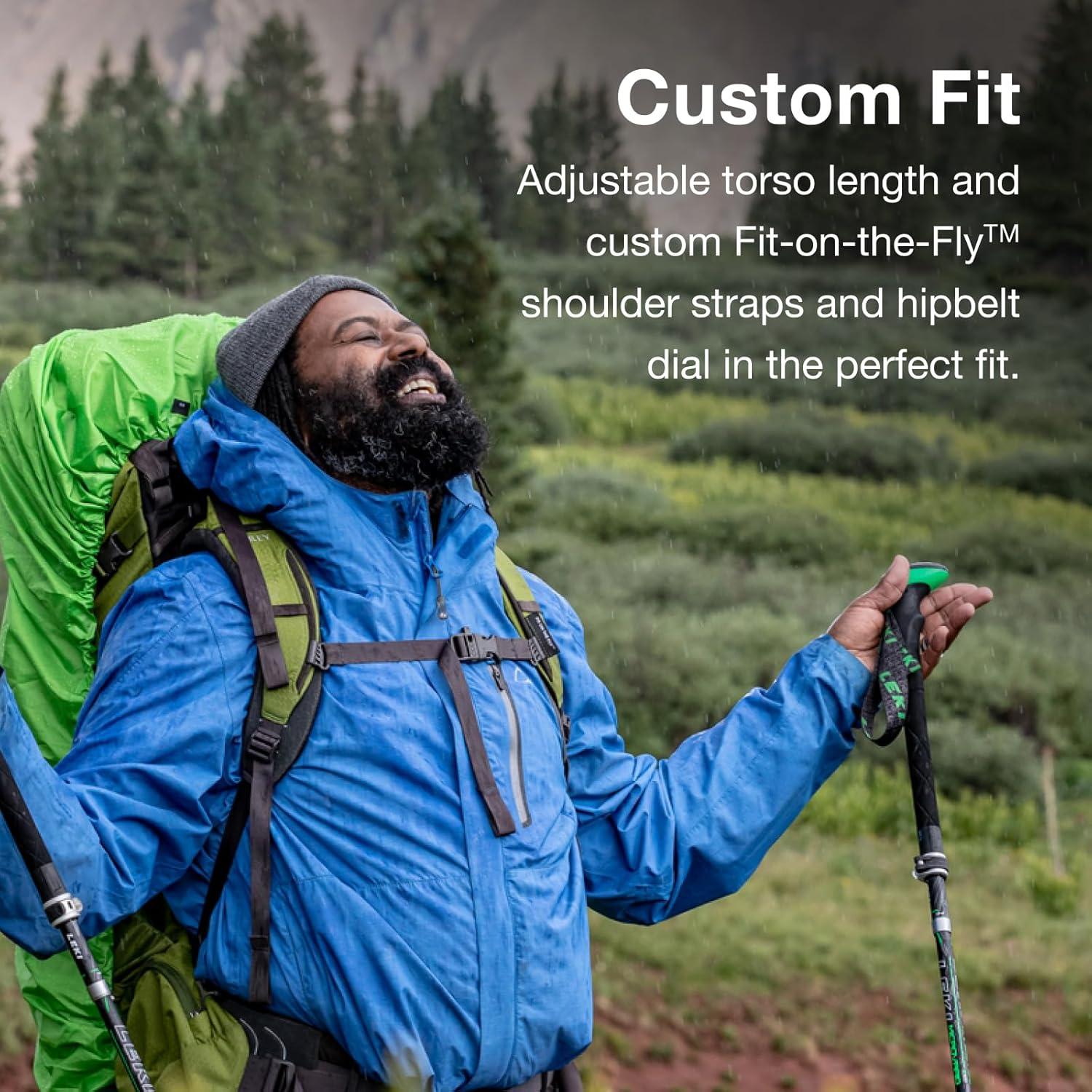 Mochila de Senderismo Osprey Aether Plus 60L Verde Axo L/XL