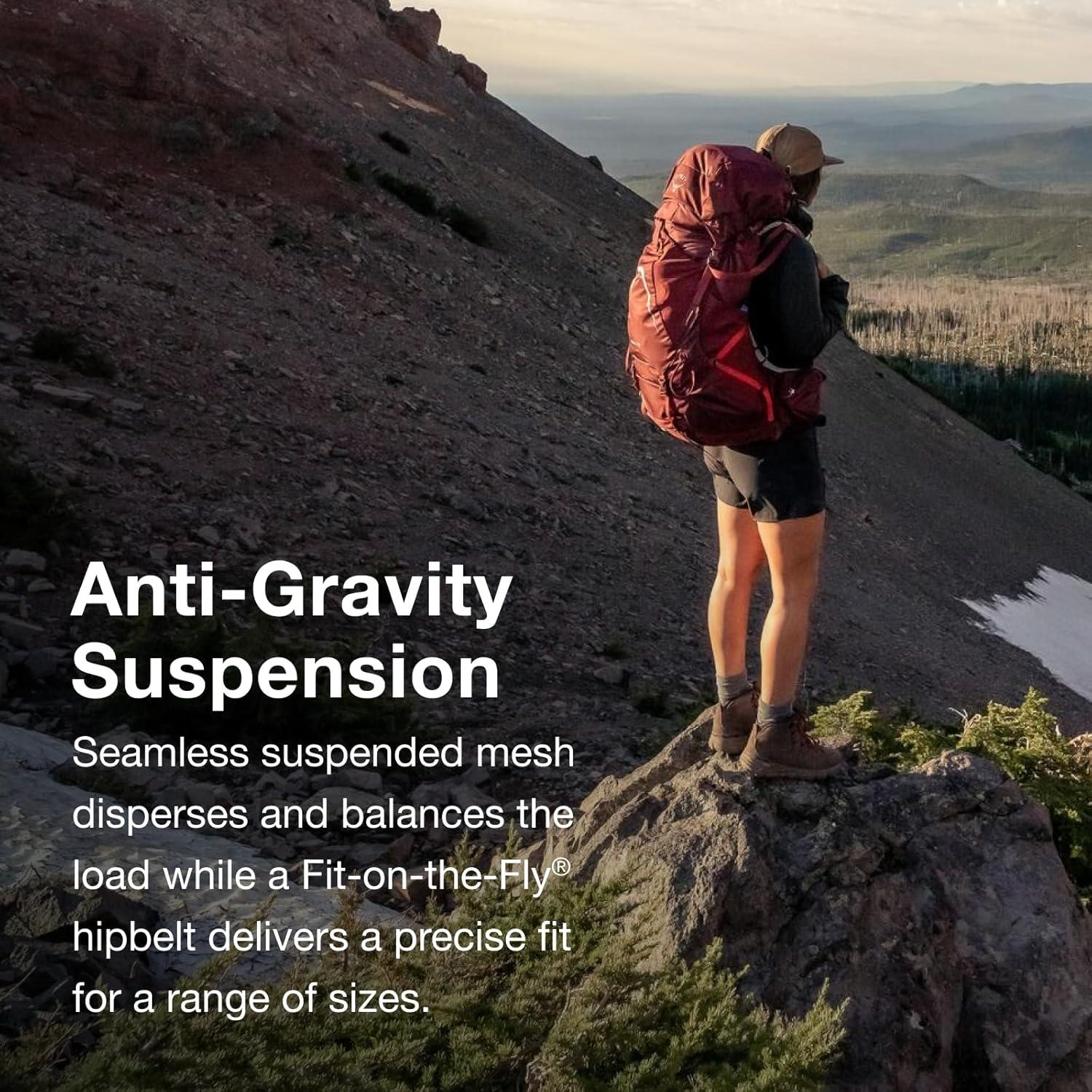 Mochila de Senderismo Osprey Aura AG LT 50L Mujer Verde Primavera