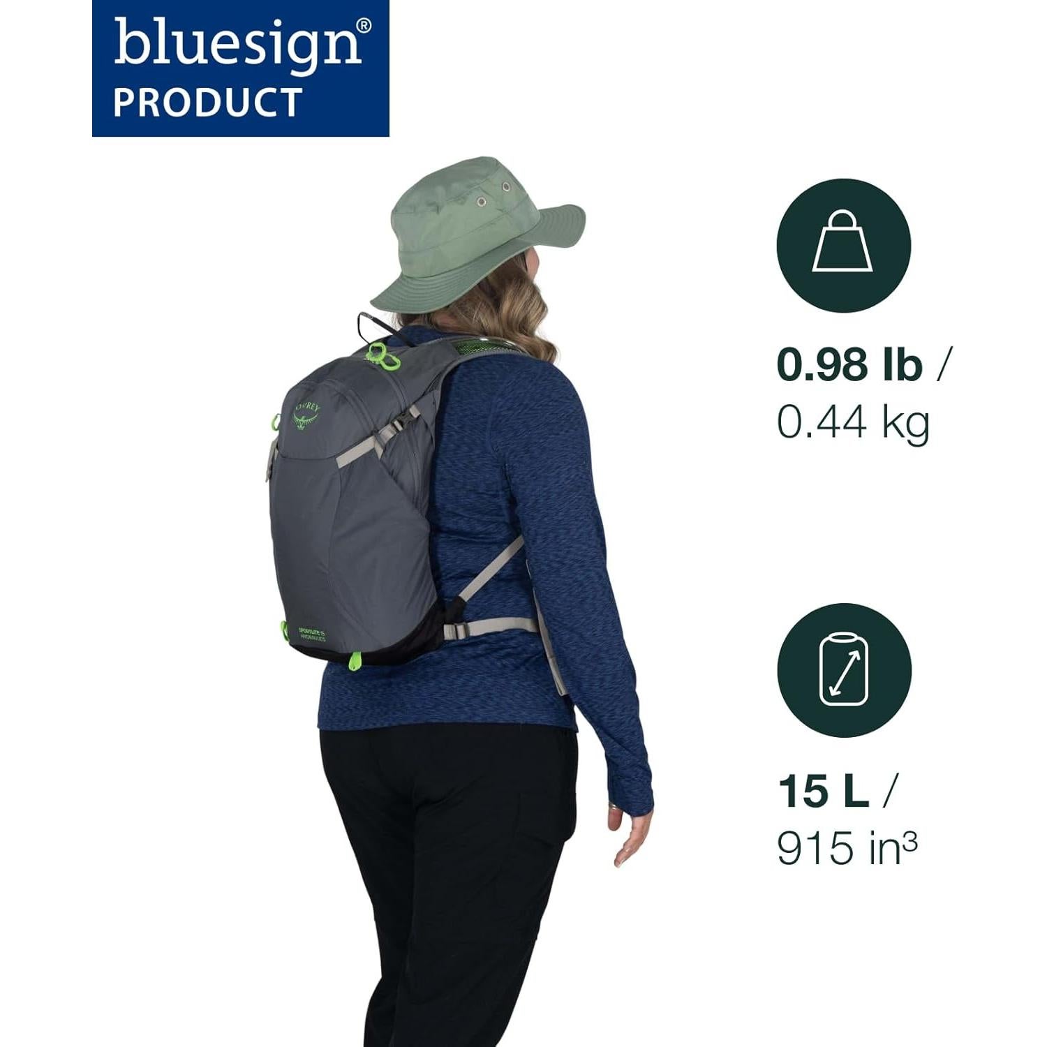 Mochila de Senderismo Osprey Sportlite 15L Unisex Verde