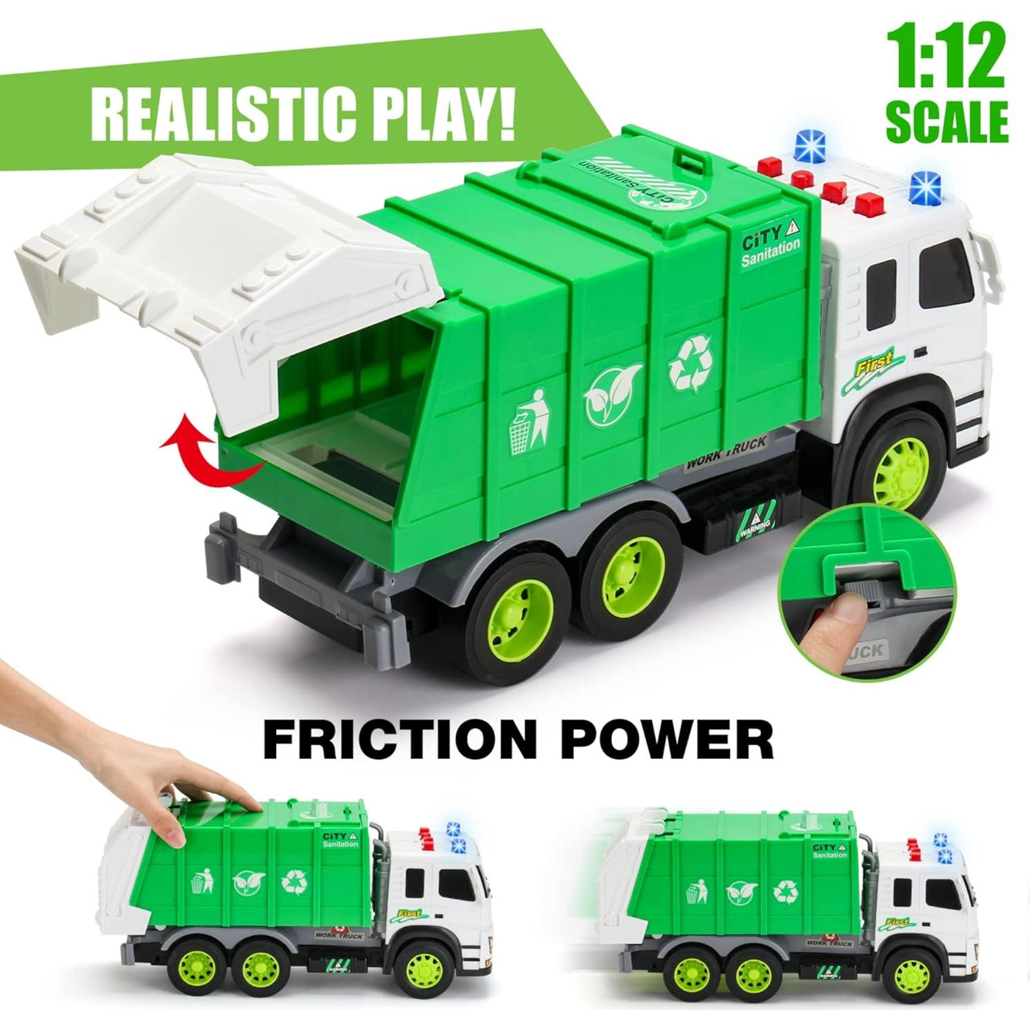 Camión de Basura MOBIUS 1:12 con Sonidos y Luces